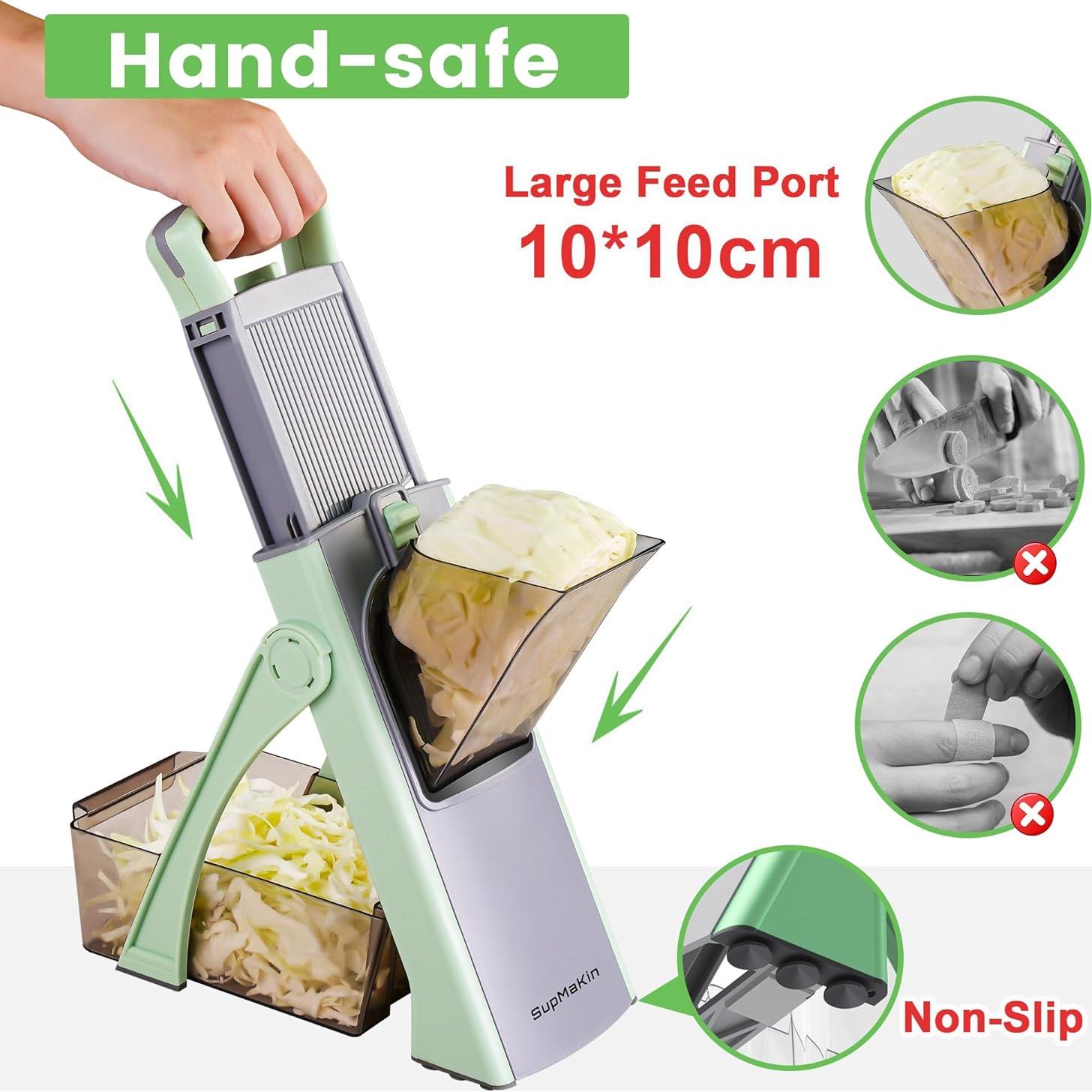 Mandolina Segura SupMaKin con Cortador de Verduras 4 Modos