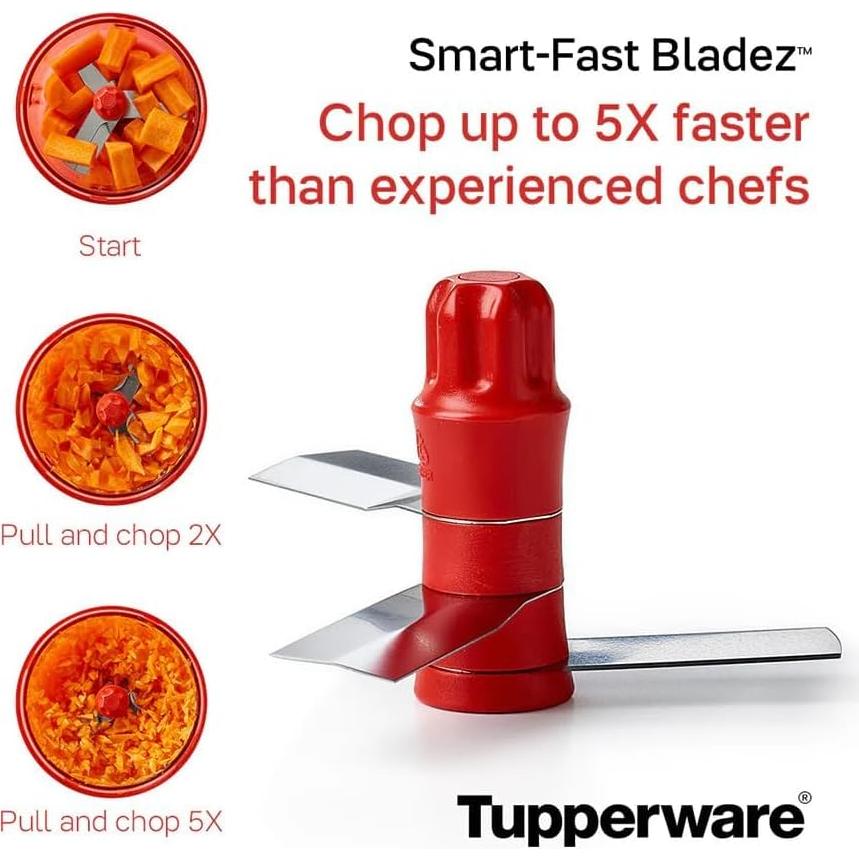 Picador Manual Tupperware Chop 'N Prep Chef 300 mL Rosa