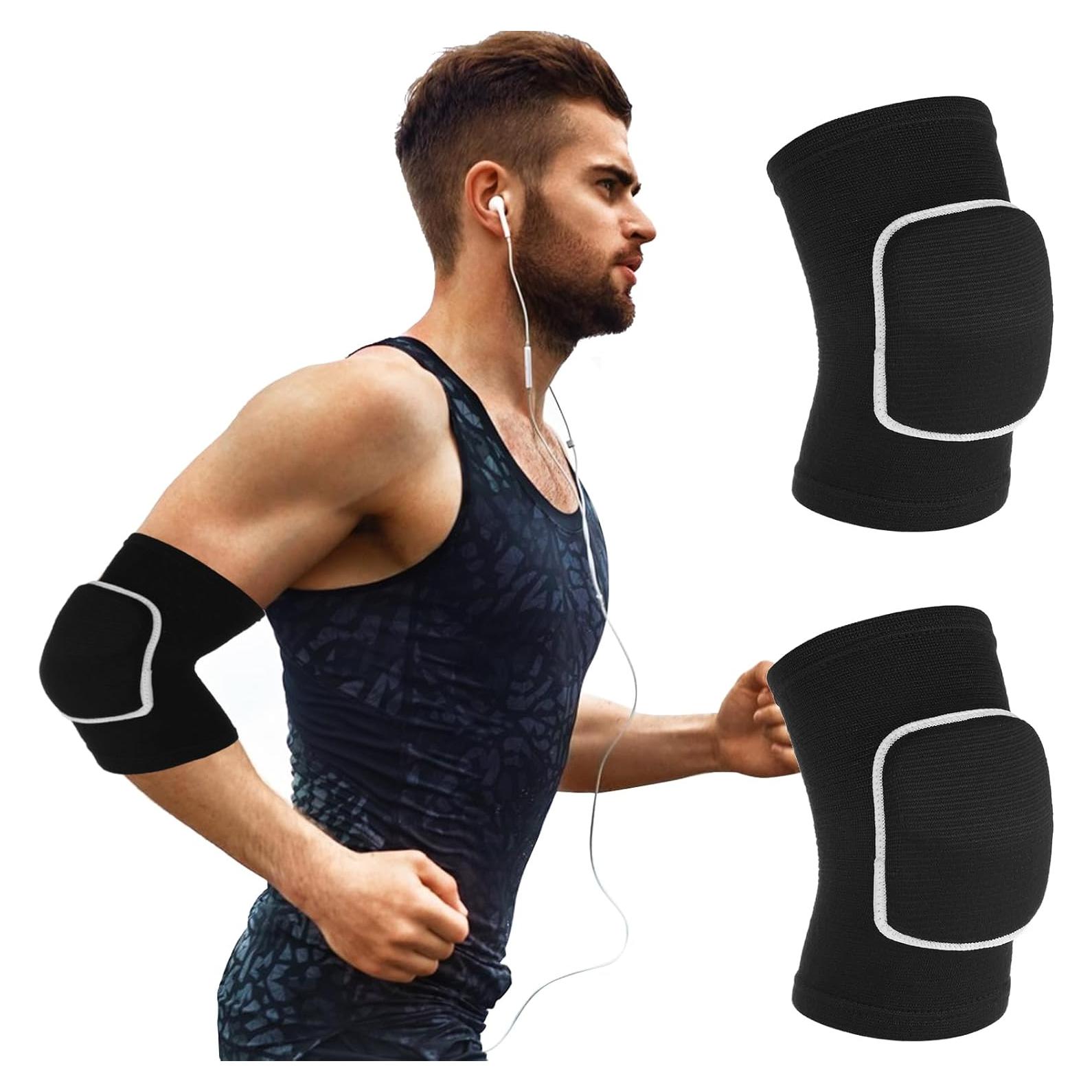 Correas de protección para codos COMNICO con almohadillas - Negro