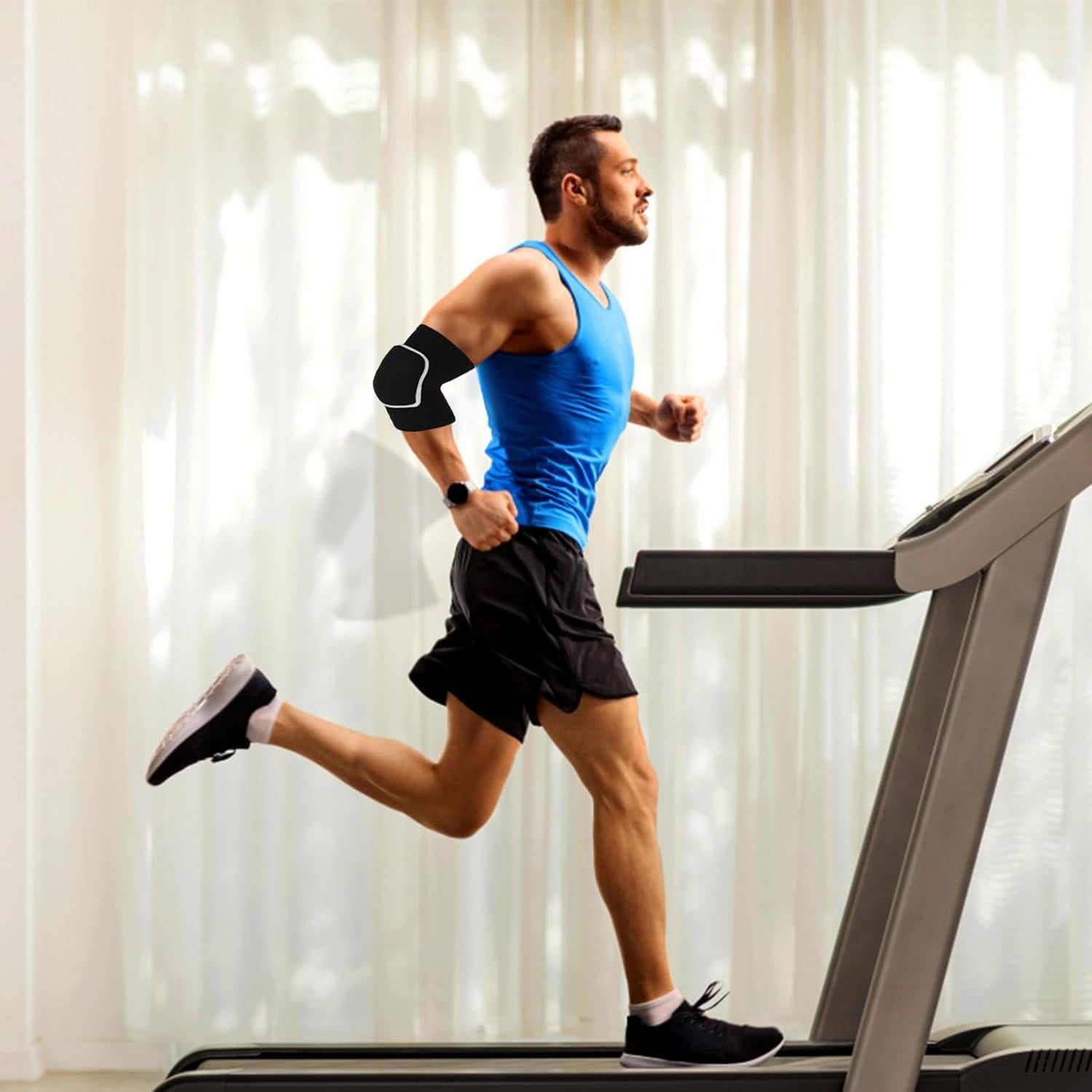 Correas de protección para codos COMNICO con almohadillas - Negro