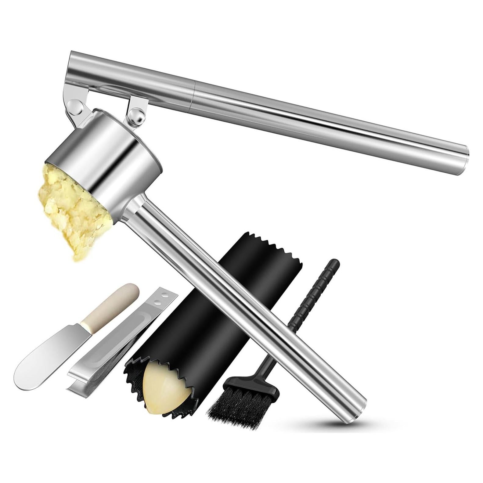 Prensa de Ajo 5 en 1 BMCASEQP Acero Inoxidable Jumbo