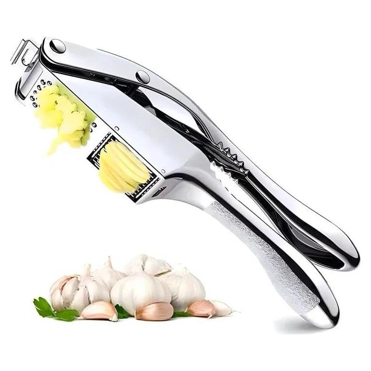 Prensa de Ajo y Jengibre de Acero Inoxidable Genérico 2 en 1