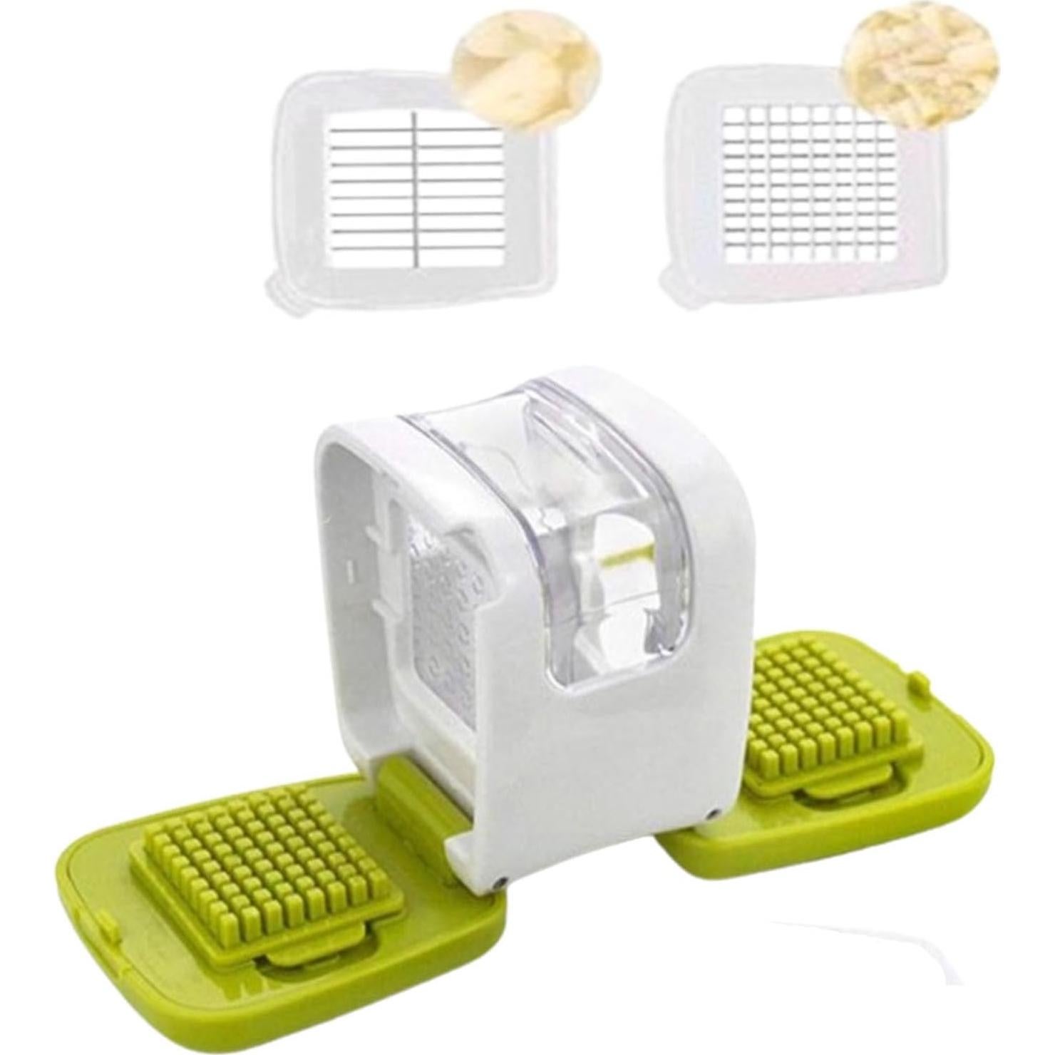 Prensa de Ajo fghuim Verde con Picador y Contenedor 7.6cm