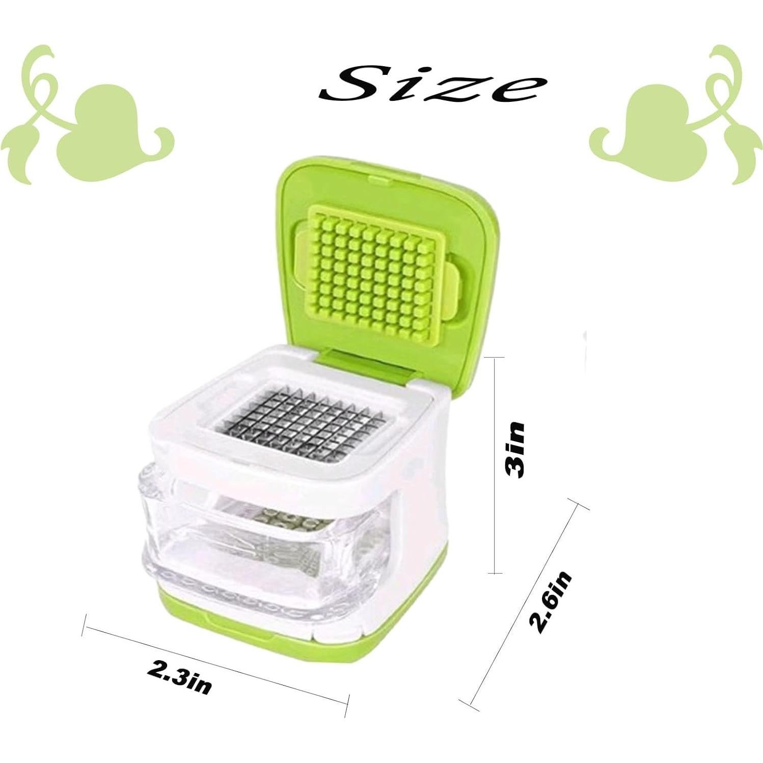 Prensa de Ajo fghuim Verde con Picador y Contenedor 7.6cm