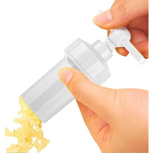 Prensador de Ajo Tredoni de Plástico Blanco - Compacto y Duradero