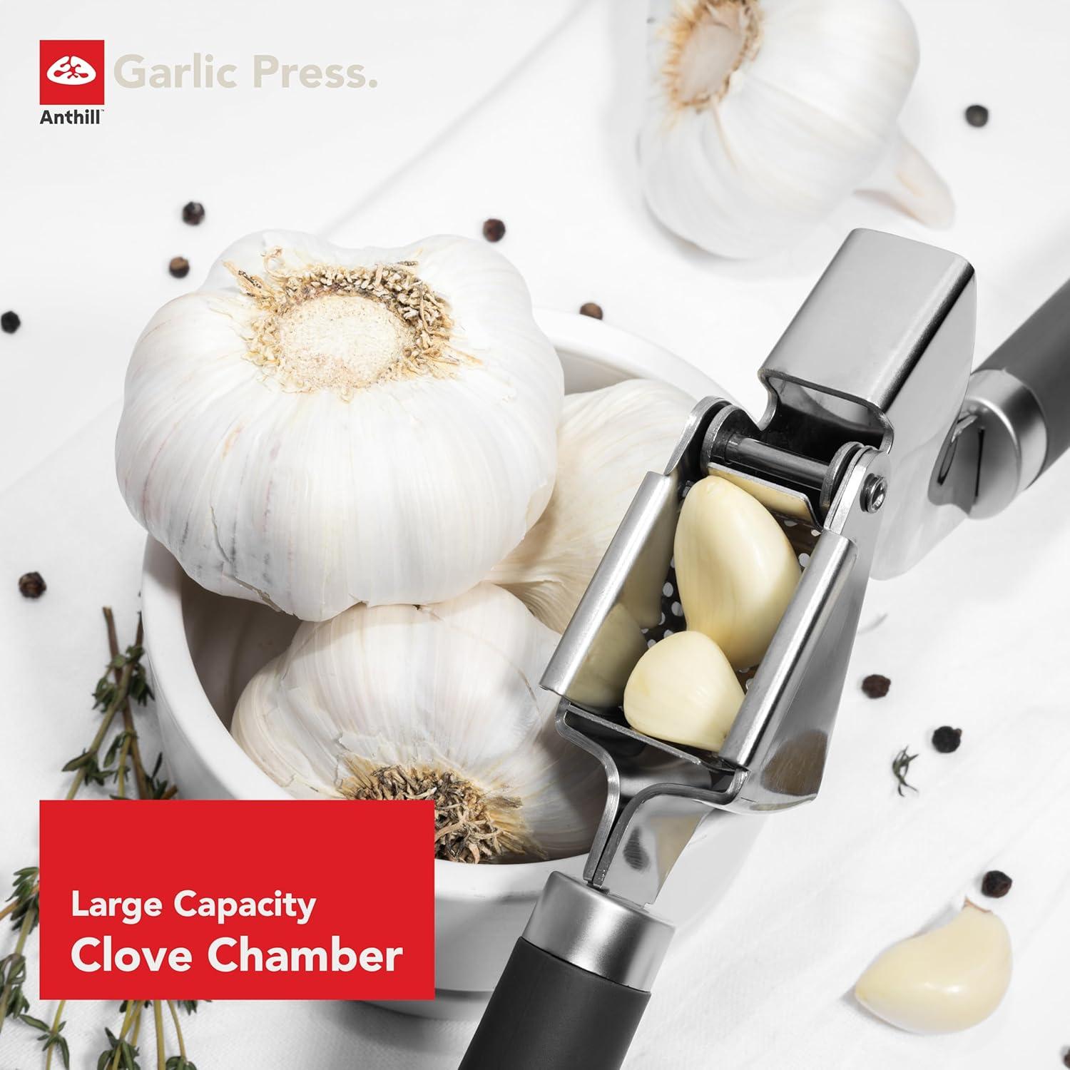 Prensa de Ajo Gourmet Easy - Acero Inoxidable 304 - Fácil Limpieza