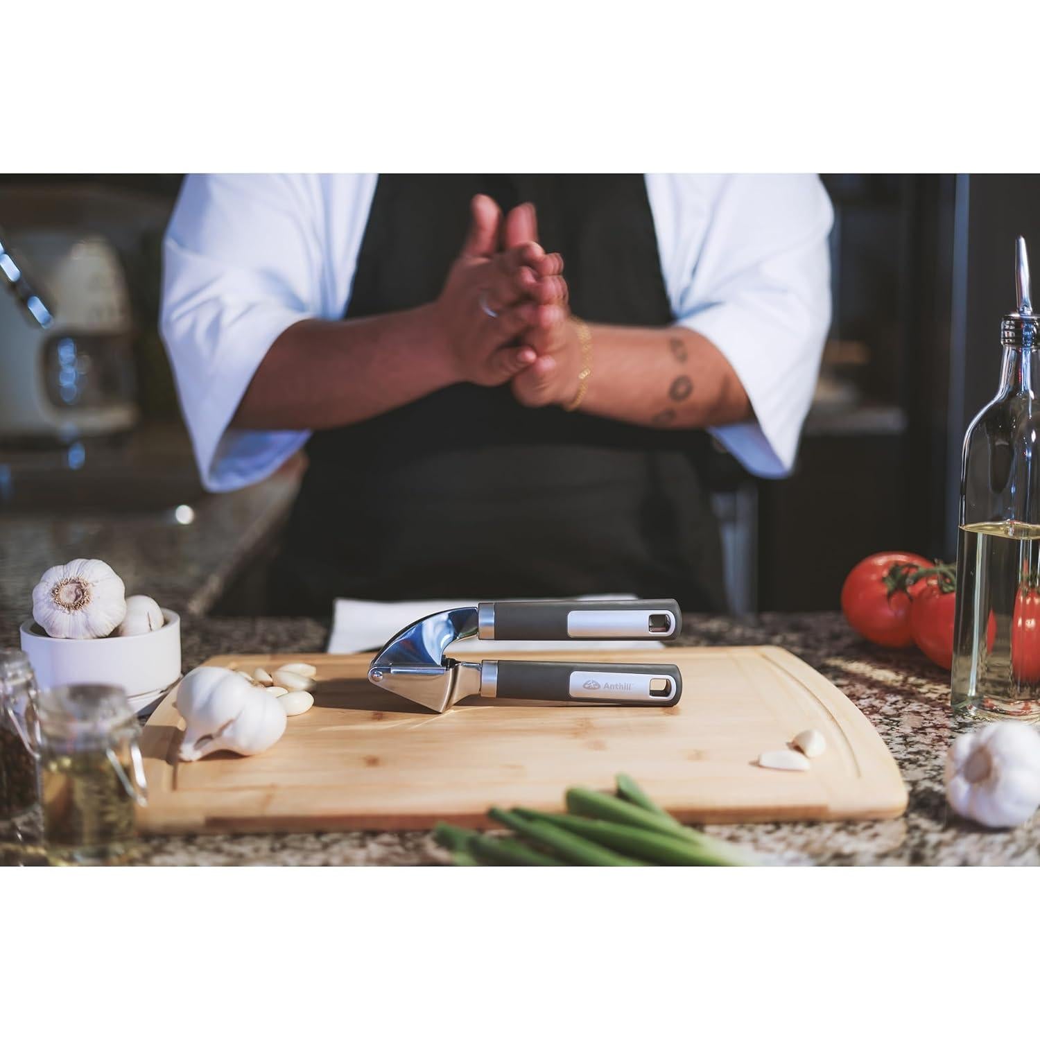 Prensa de Ajo Gourmet Easy - Acero Inoxidable 304 - Fácil Limpieza