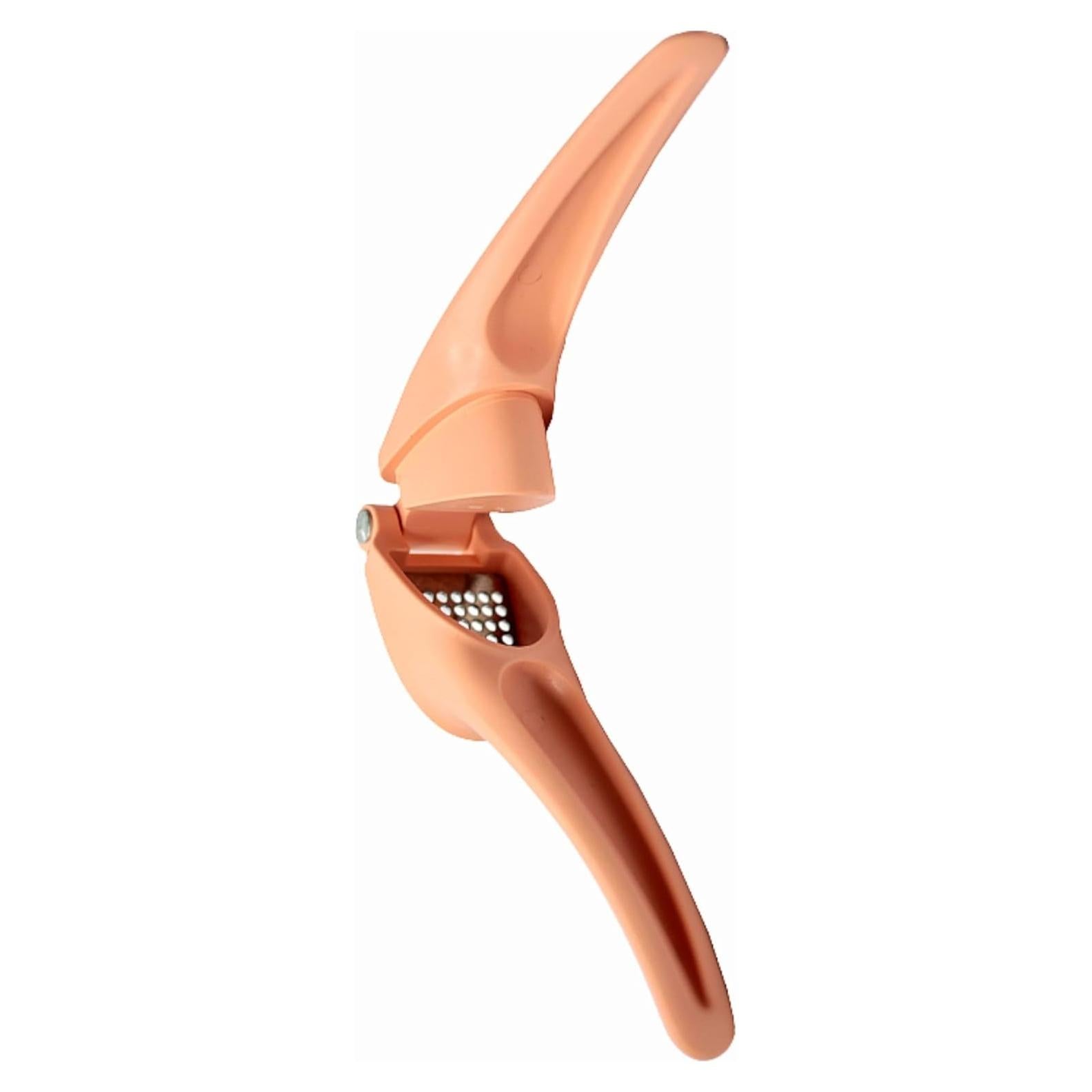 Prensa de Ajo Manual COO KORA de Plástico Salmón 18 cm