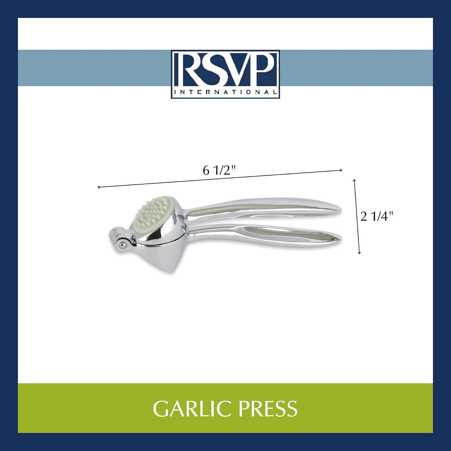 Prensa de Ajo RSVP International 17.78 cm Acero Cromo