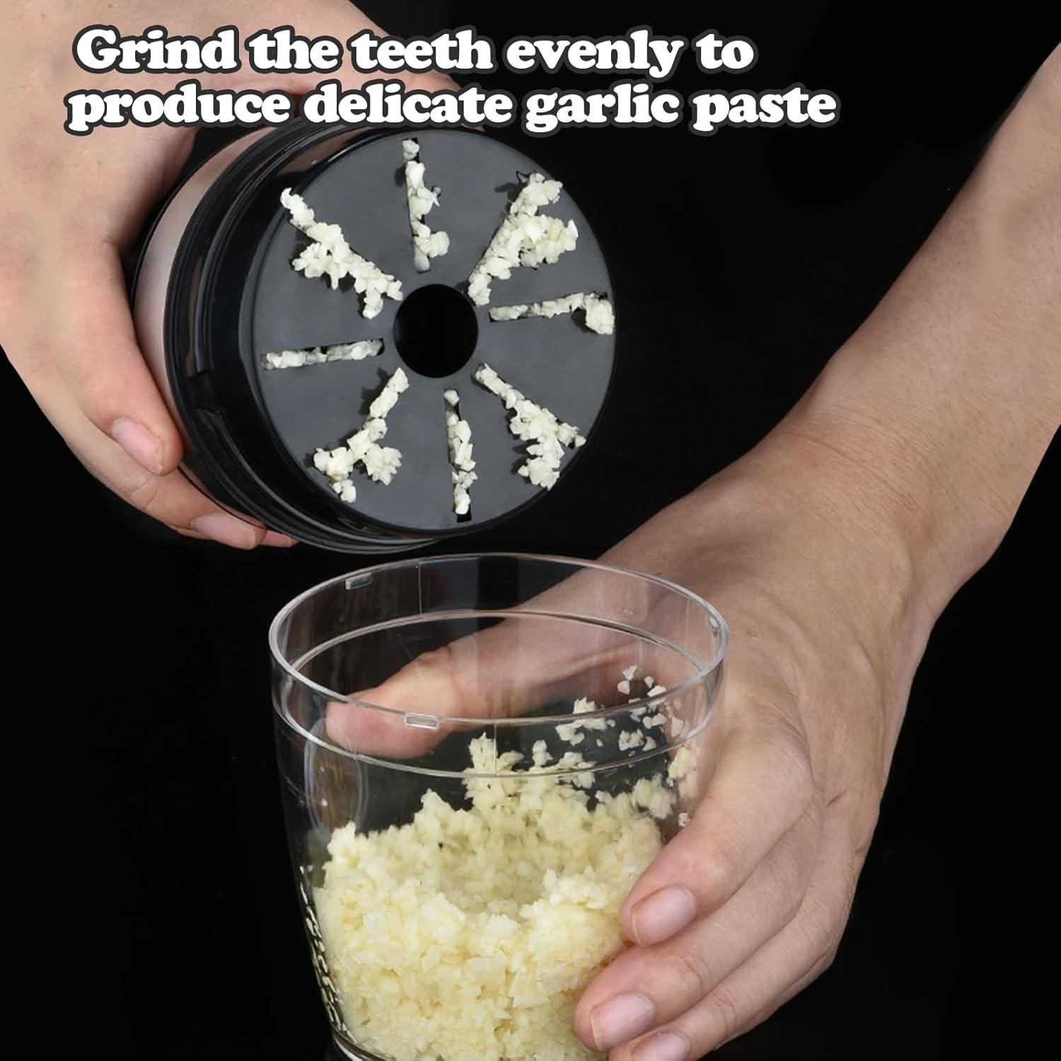 Prensa de Ajo QICI, Molinillo Giratorio Fácil Limpieza 230g