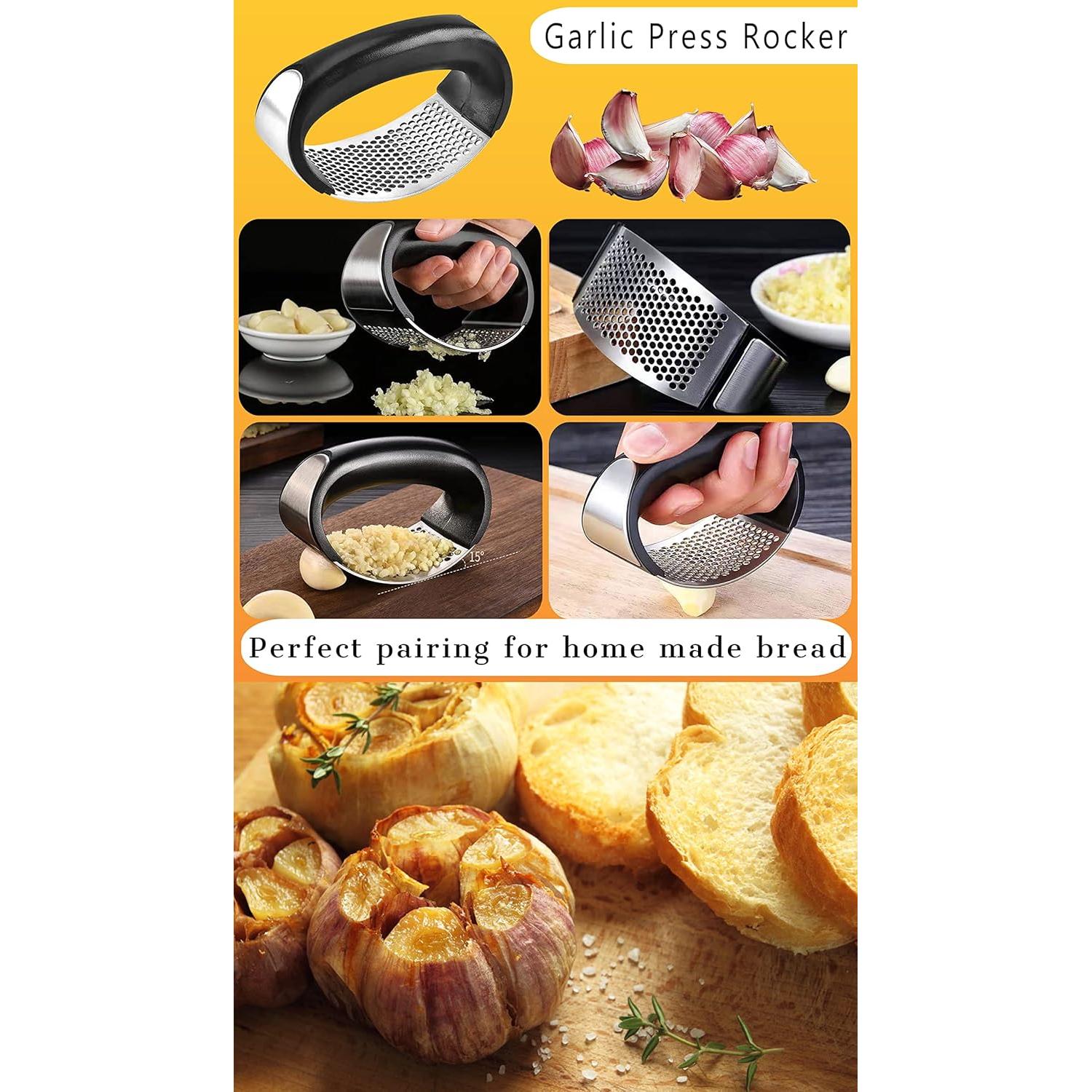 Asador de Ajo AOKDEER de Hierro Fundido Pre-Sazonado 21x13 cm