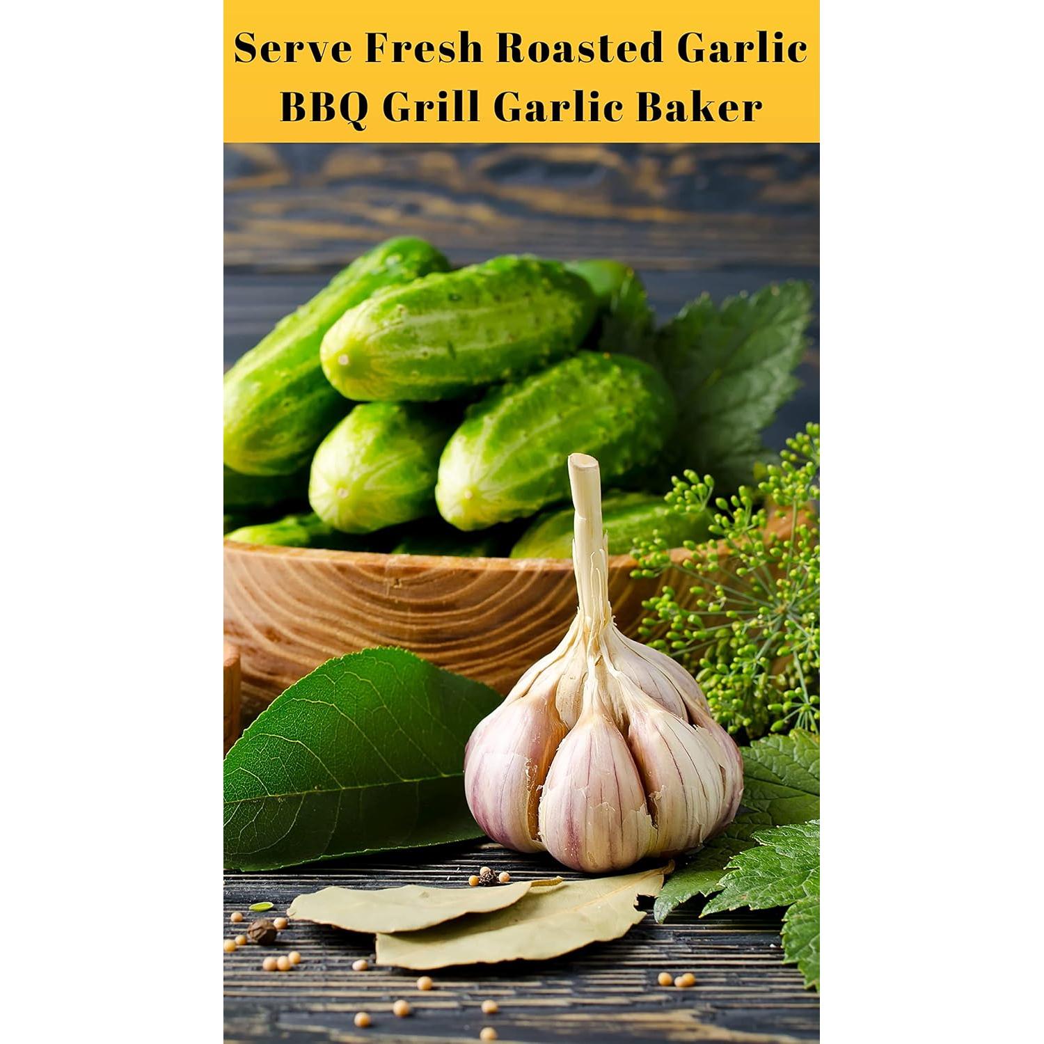 Asador de Ajo AOKDEER de Hierro Fundido Pre-Sazonado 21x13 cm