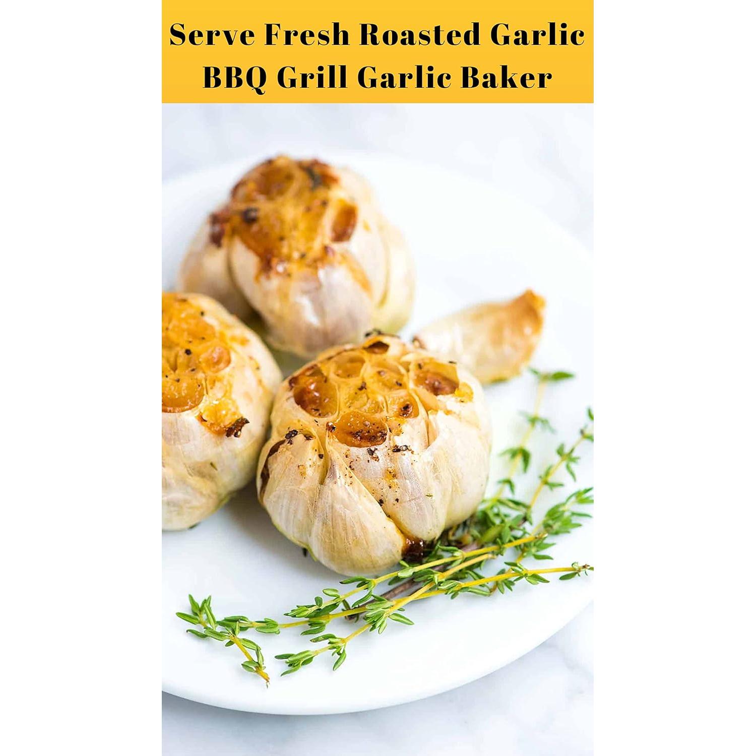 Asador de Ajo AOKDEER de Hierro Fundido Pre-Sazonado 21x13 cm