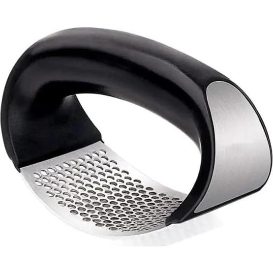Prensa de Ajo Acero Inoxidable Premium con Protector de Dedo