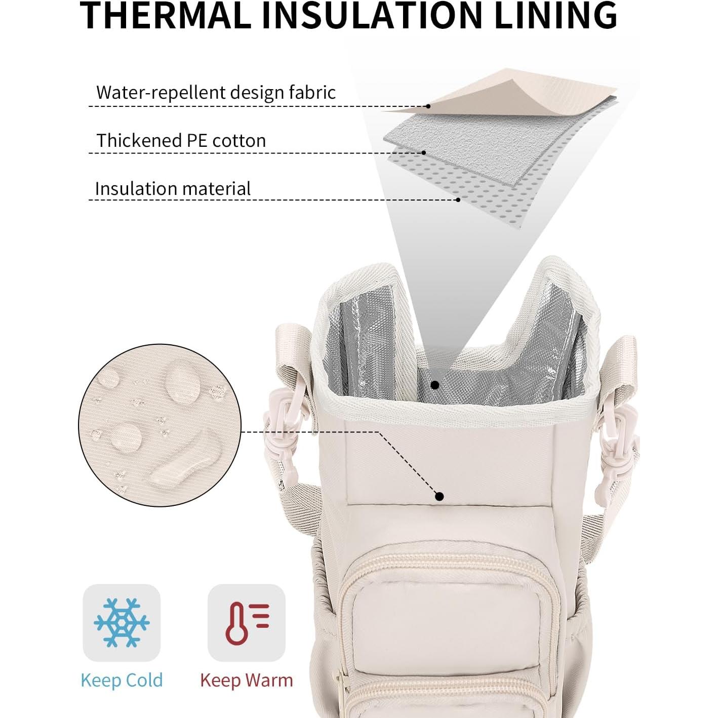 Bolsa Portabotellas de Agua Sportsnew con Iniciales - Beige