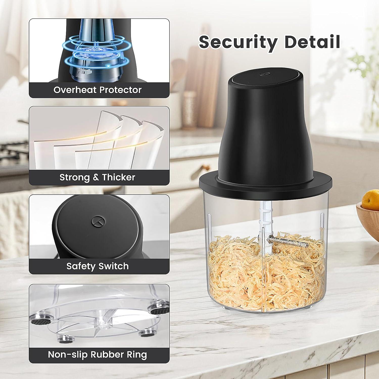 Desgarrador de Pollo Eléctrico Didforu 250W con Molinillo