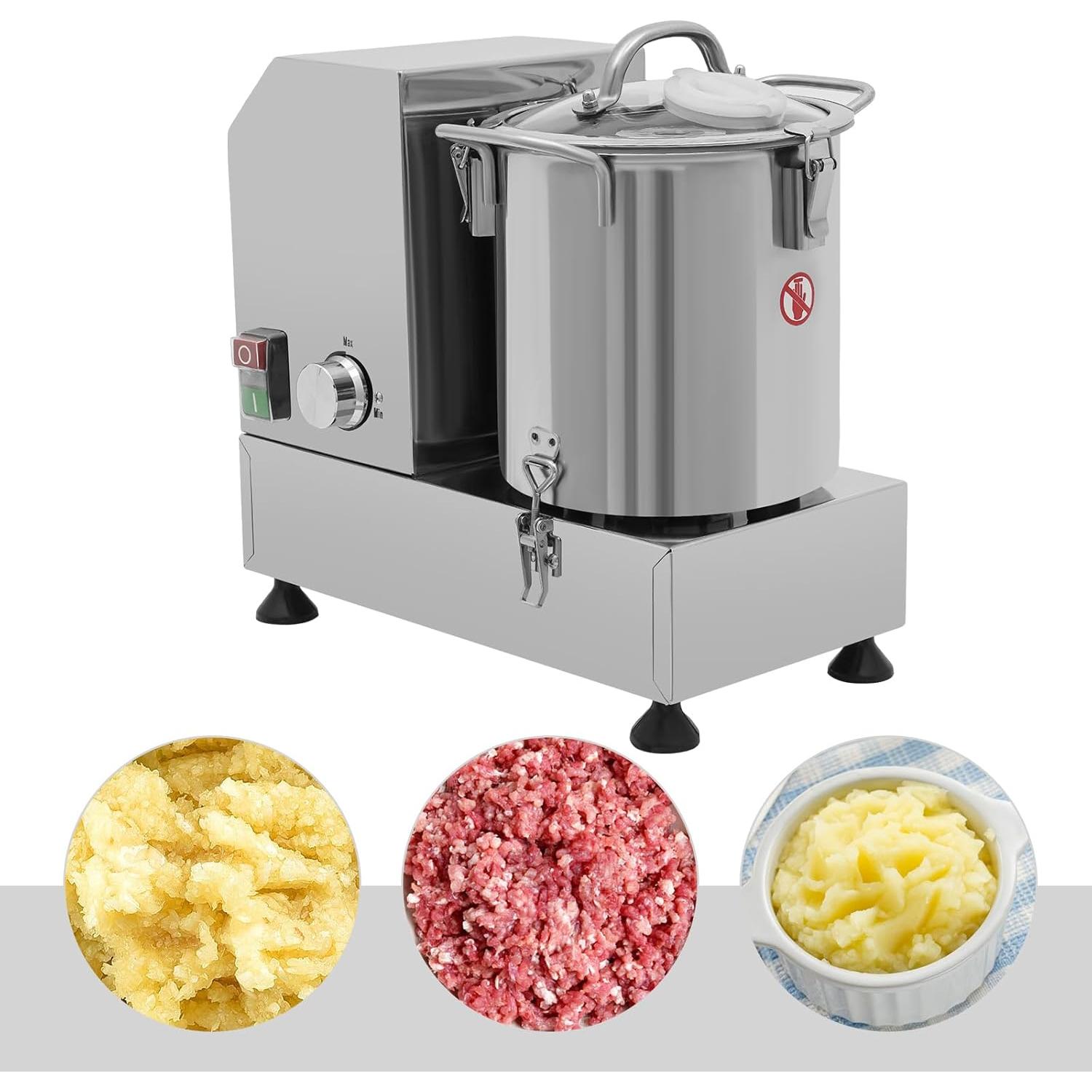 Procesador de Alimentos Eléctrico Oyfumki 1200W 6L Acero Inoxidable