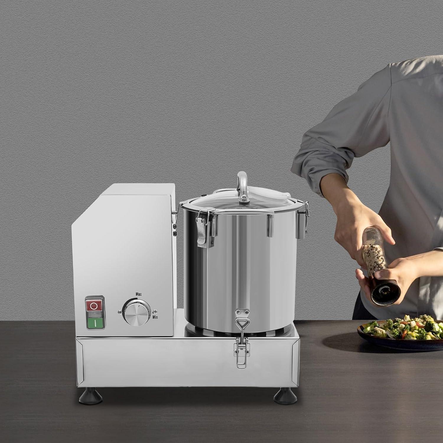 Procesador de Alimentos Eléctrico Oyfumki 1200W 6L Acero Inoxidable