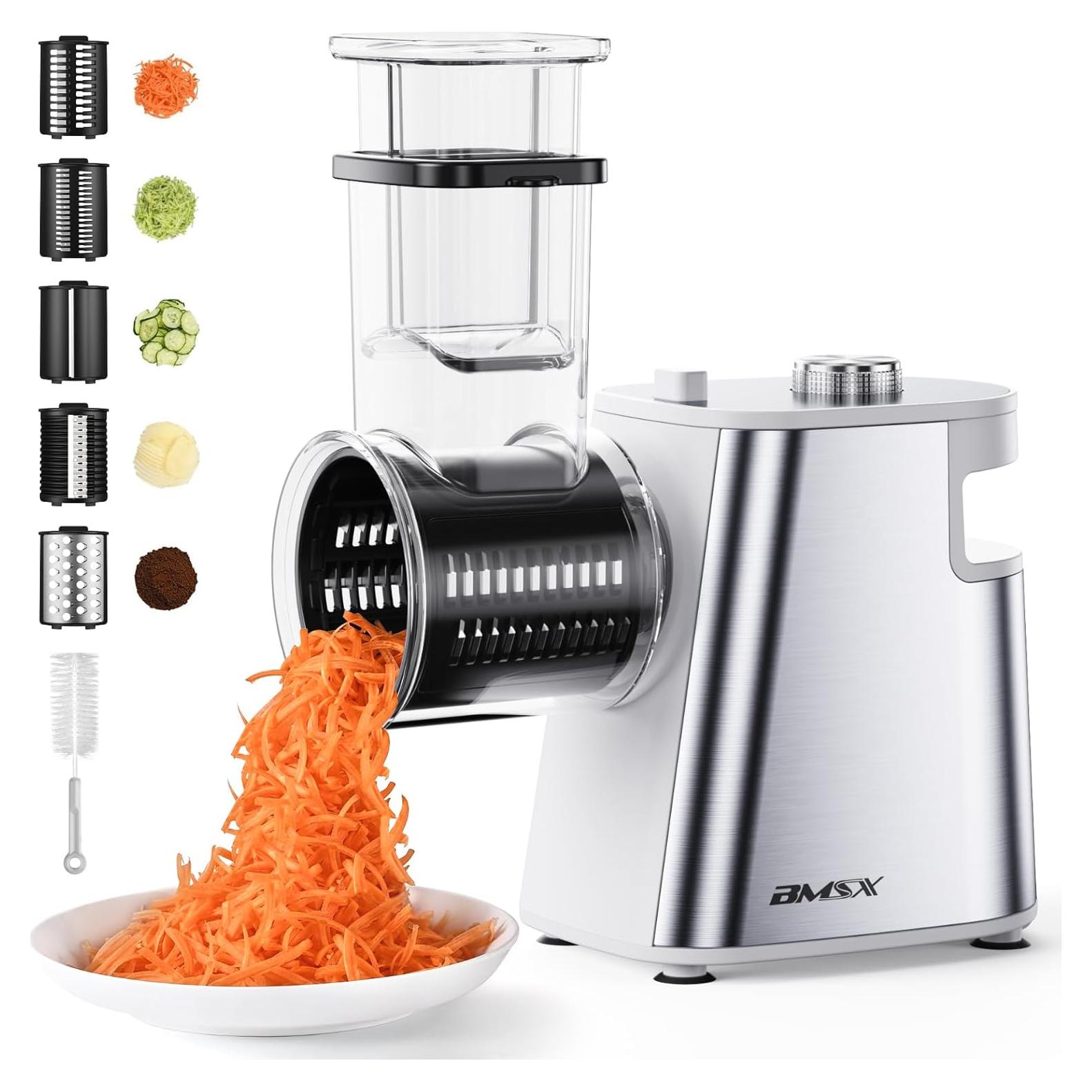 Rallador de Queso Eléctrico BMSX 250W con 5 Cuchillas