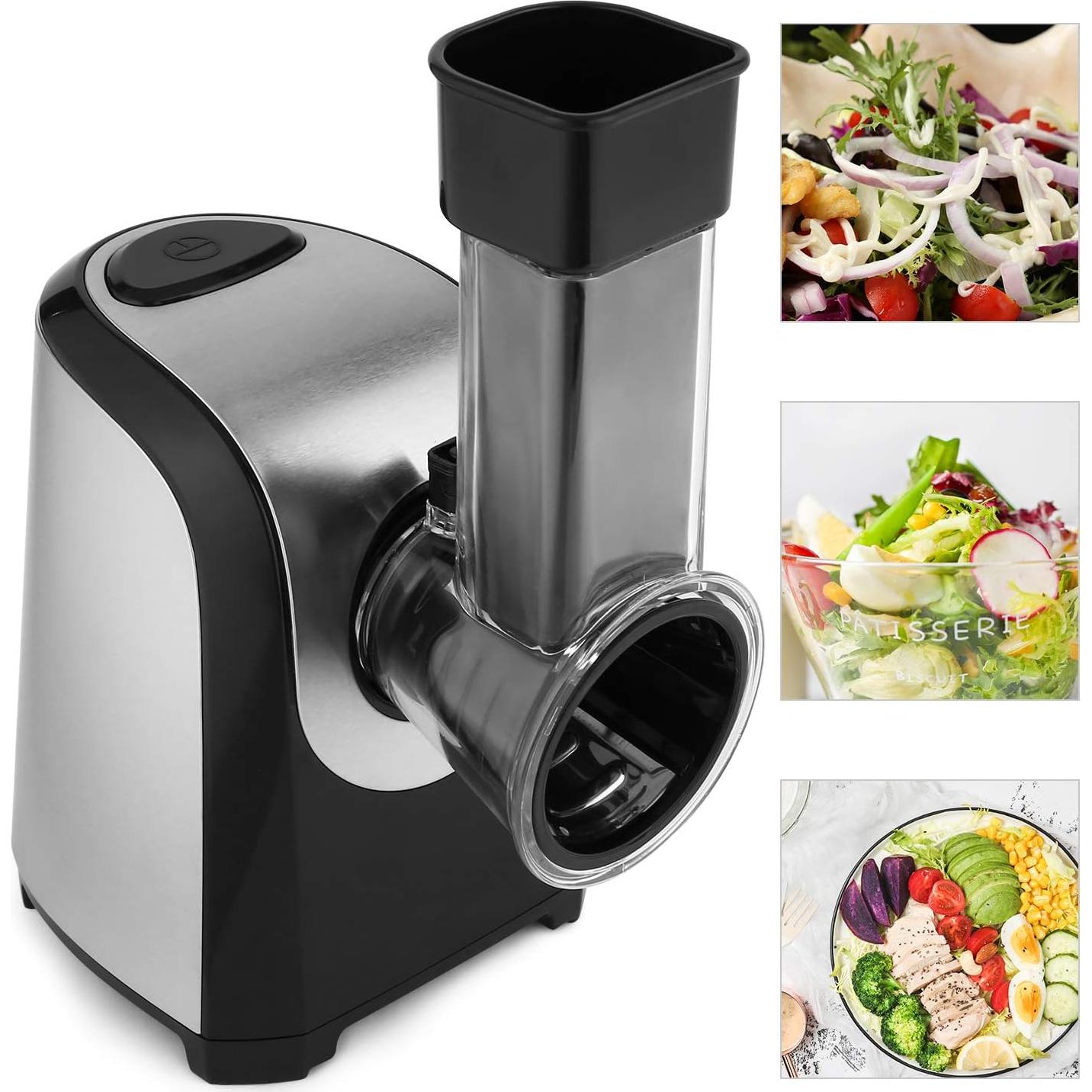 Rallador Eléctrico Profesional Homdox 150W 5 en 1 para Verduras