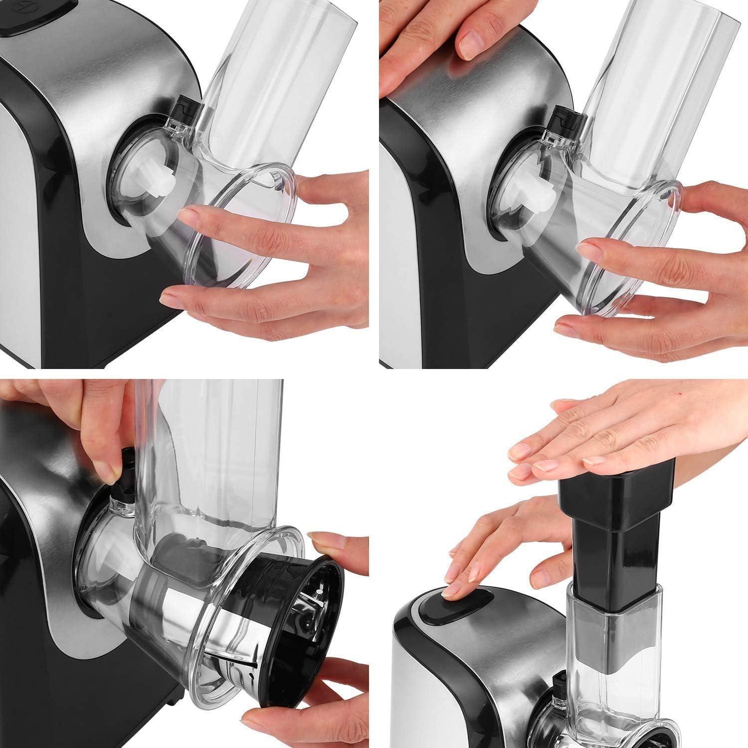 Rallador Eléctrico Profesional Homdox 150W 5 en 1 para Verduras