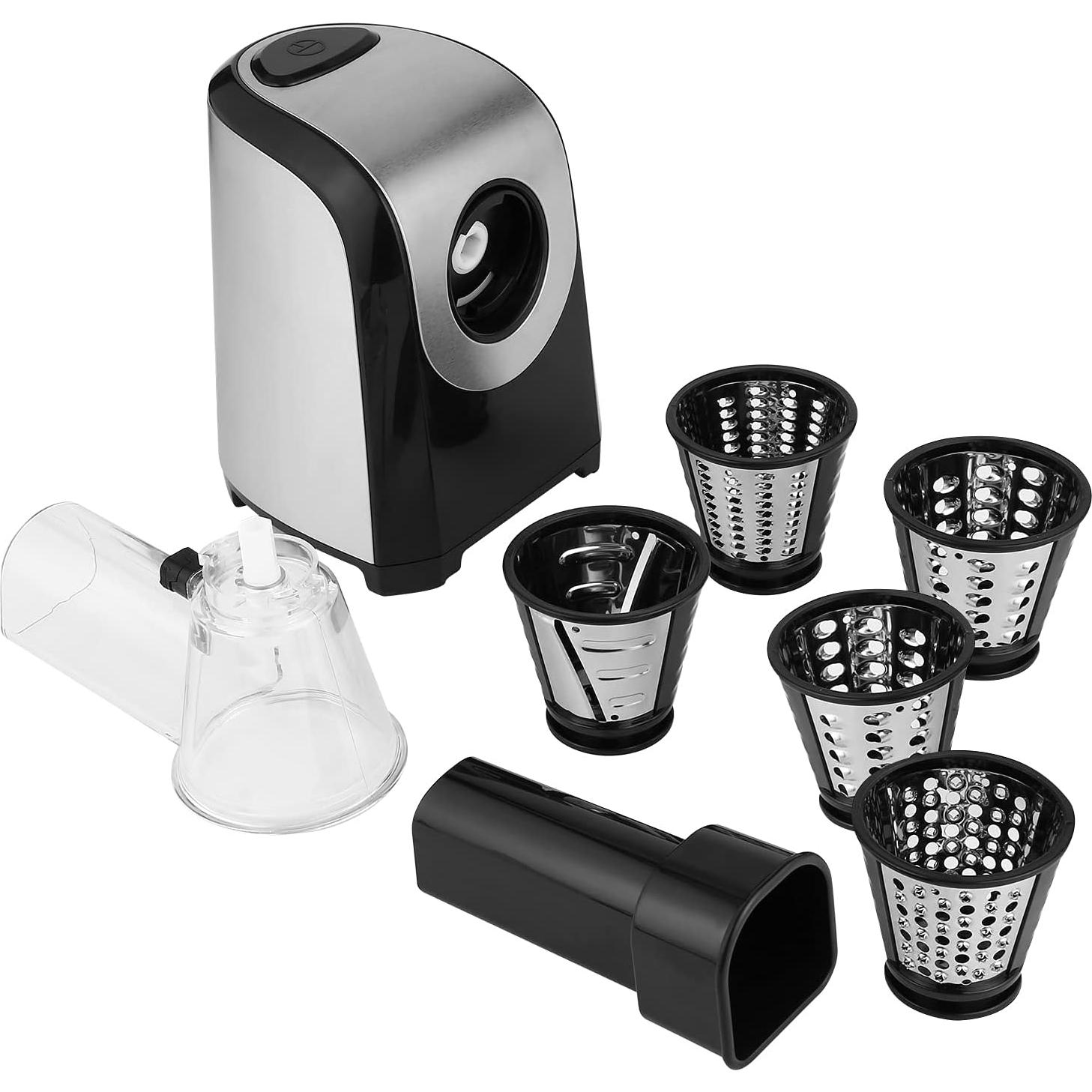 Rallador Eléctrico Profesional Homdox 150W 5 en 1 para Verduras