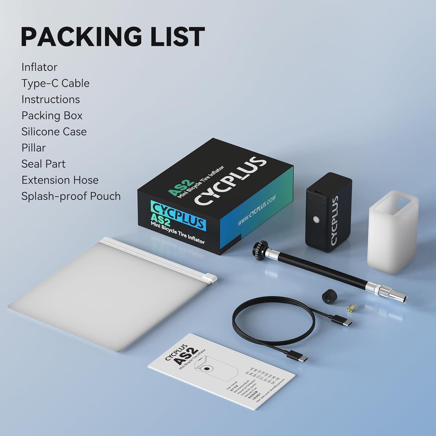 Bomba de Bicicleta CYCPLUS Tiny Pump 100PSI Recargable