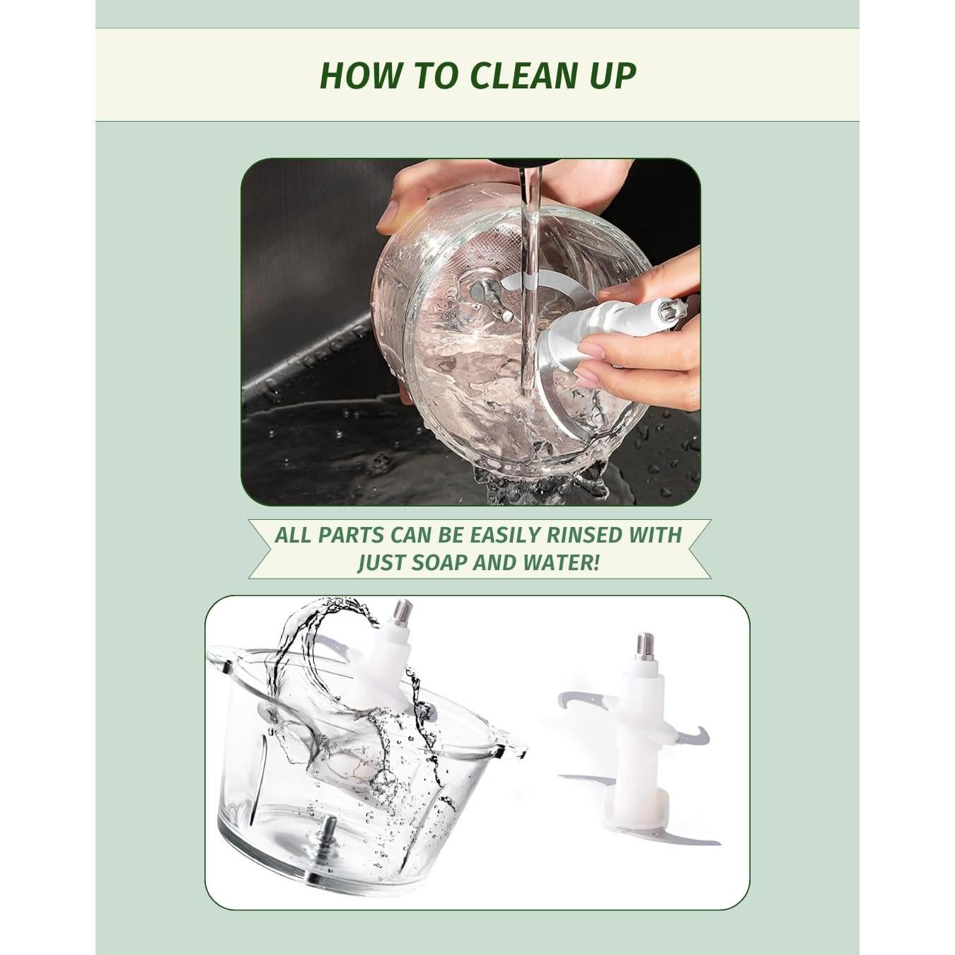 Procesador de Alimentos Homeylon NEXCHOP 500W 2L 8 Tazas