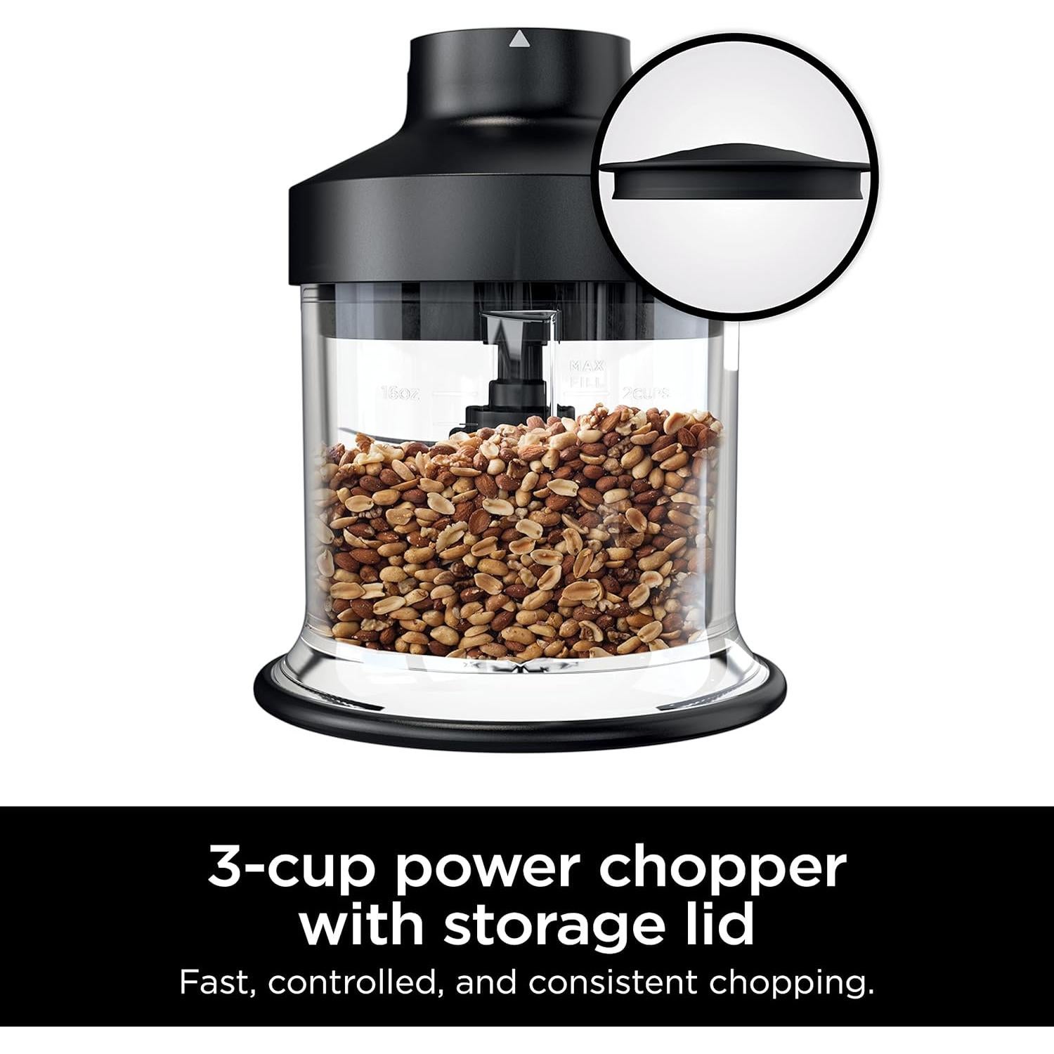 Picadora Ninja XSKKITCHPR de 3 Tazas para Mezclador Power