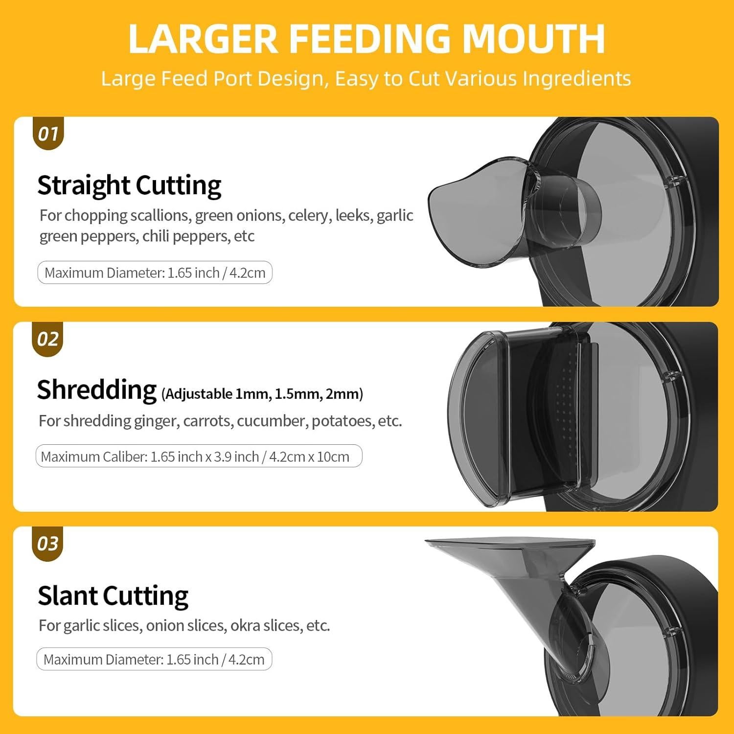 Cortador de Verduras Eléctrico TERUISI 200W 6000RPM Ajustable