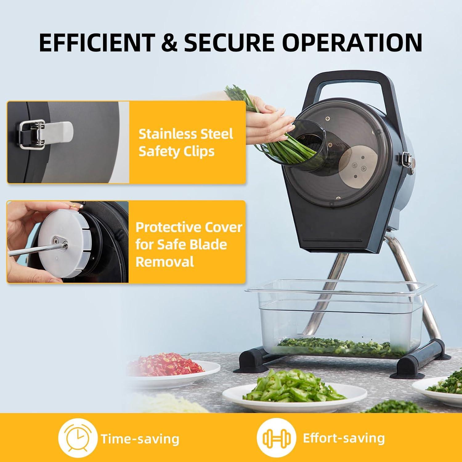 Cortador de Verduras Eléctrico TERUISI 200W 6000RPM Ajustable