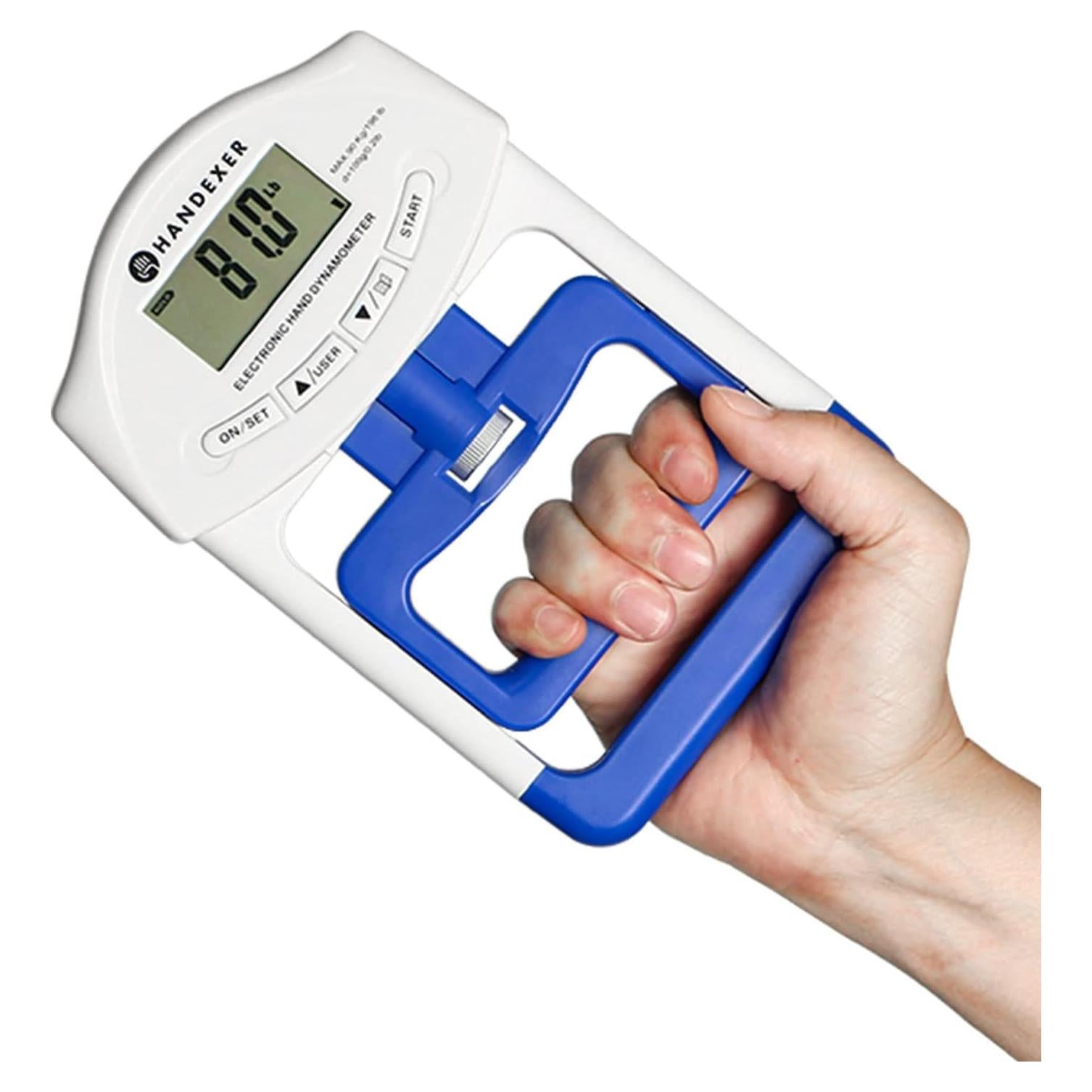 Dinamómetro de Mano Digital Handexer 120kg con Pantalla LCD