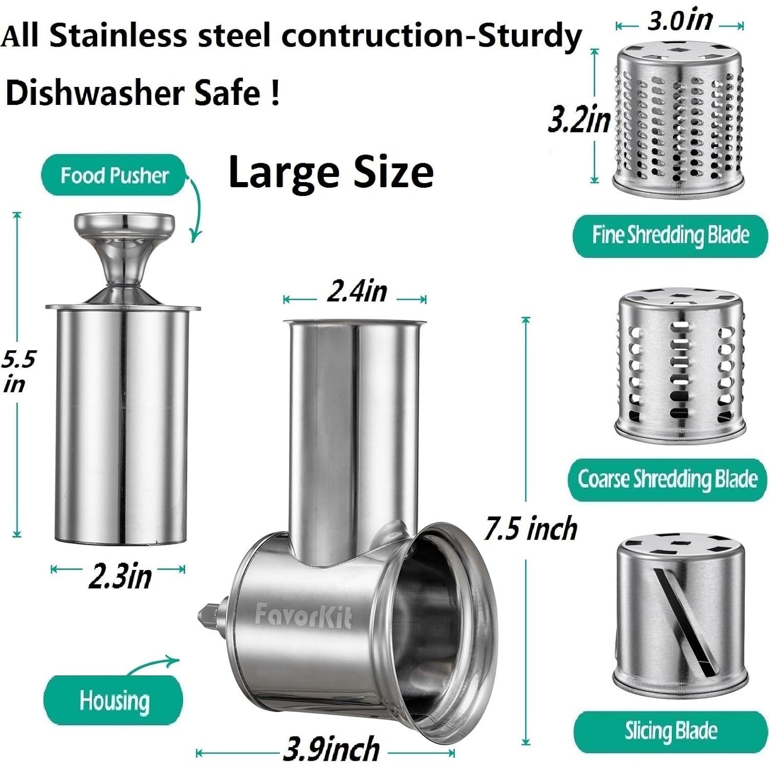 Accesorio Rallador y Cortador FavorKit para Batidora KitchenAid