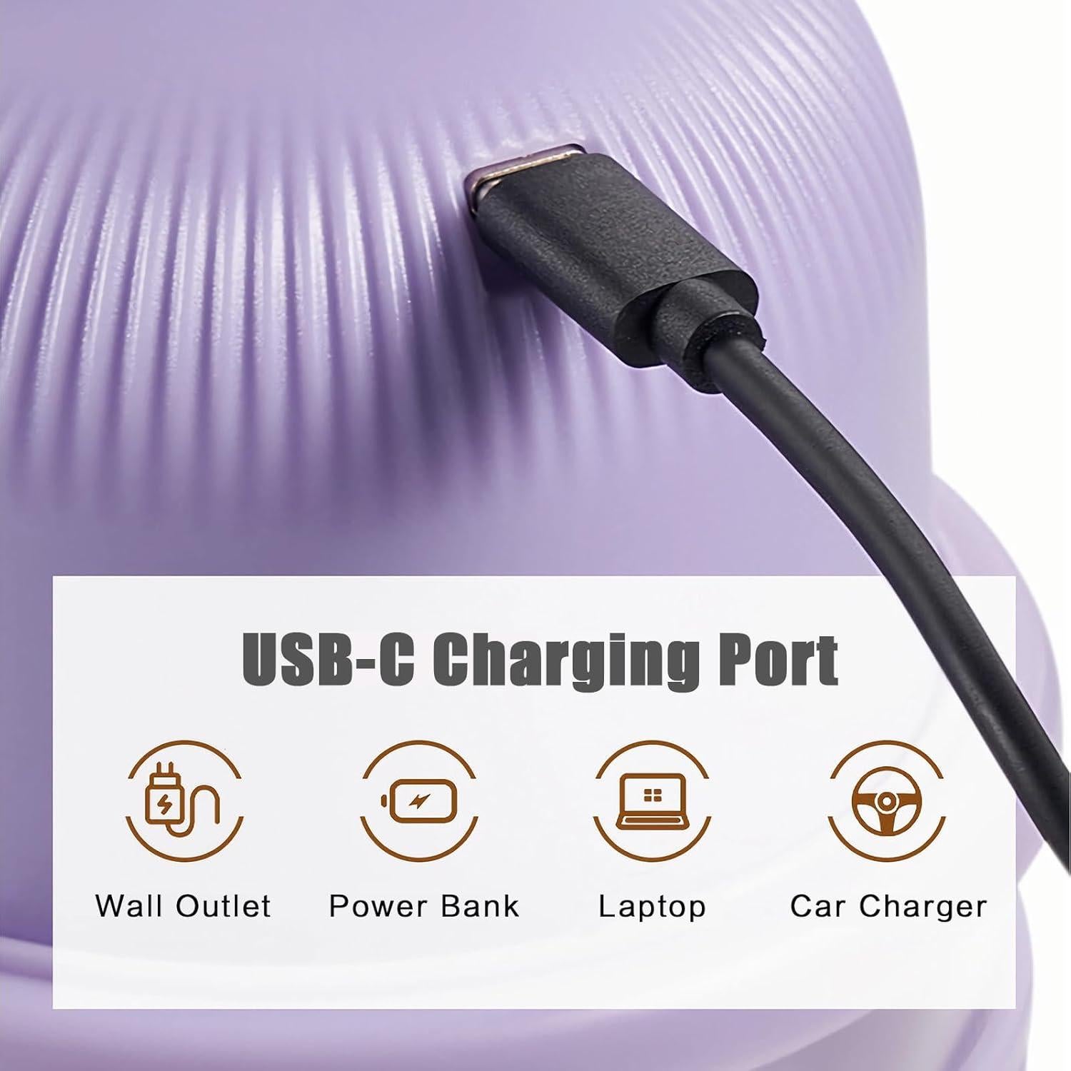 Procesador de Alimentos Inalámbrico SF SUNFUNY 350ml Púrpura