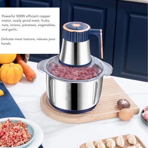 Picadora de Alimentos Eléctrica Pssopp 500W Acero Inoxidable 5L