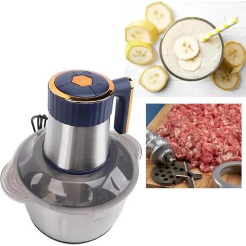 Picadora de Alimentos Eléctrica Pssopp 500W Acero Inoxidable 5L