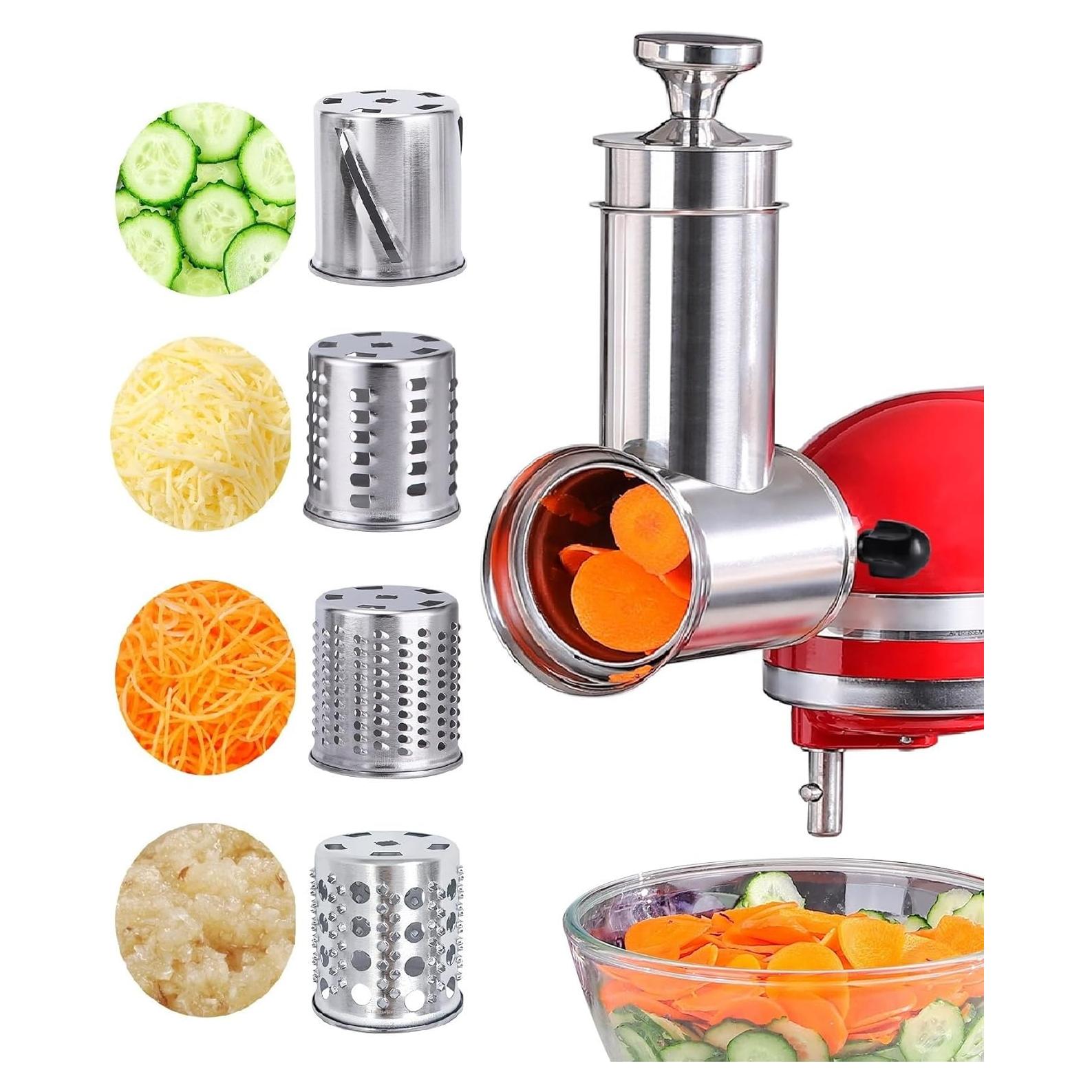 Rallador Cortador de Acero Inoxidable FavorKit para KitchenAid