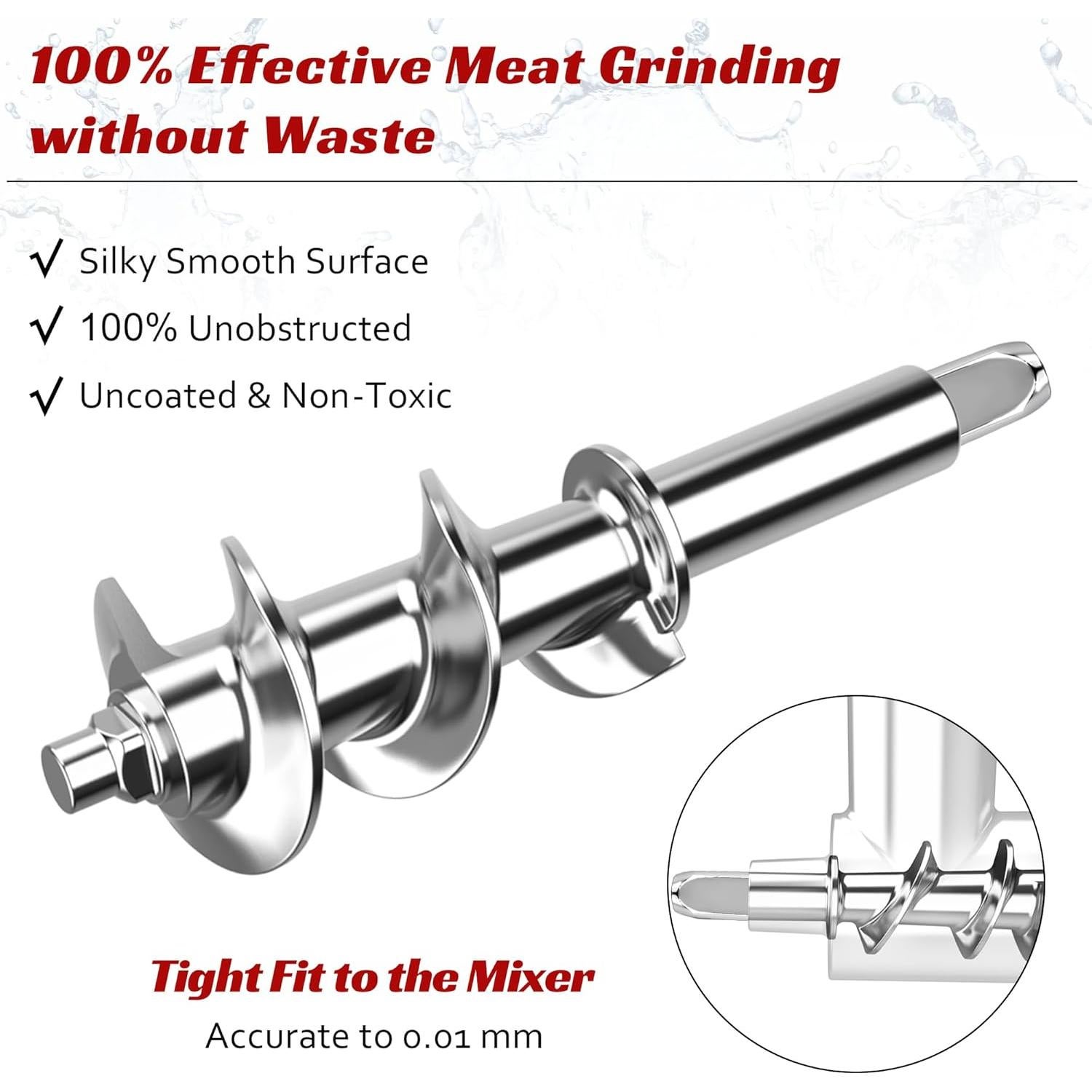 Accesorio de Picadora de Carne KitchenAid Acero Inoxidable 18PCS