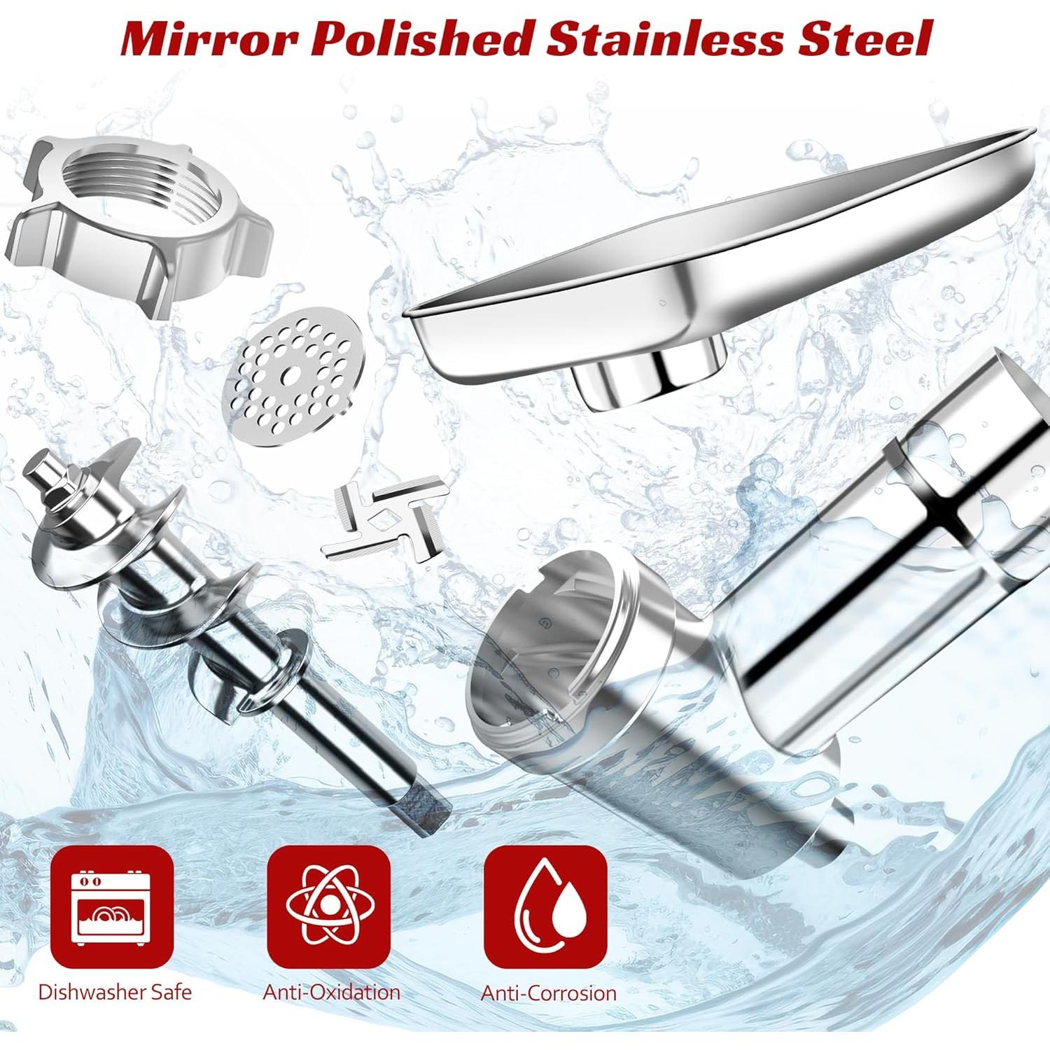 Accesorio de Picadora de Carne KitchenAid Acero Inoxidable 18PCS