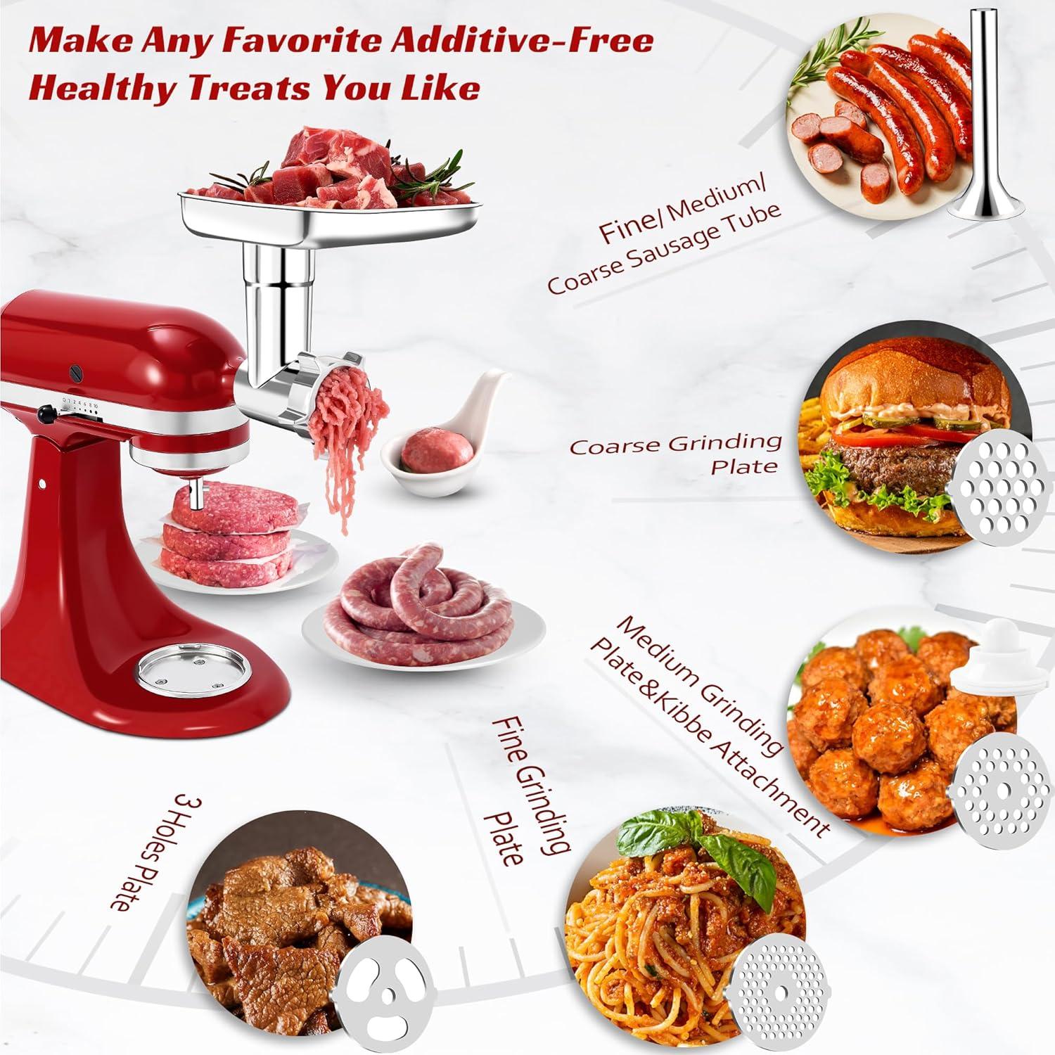 Accesorio de Picadora de Carne KitchenAid Acero Inoxidable 18PCS