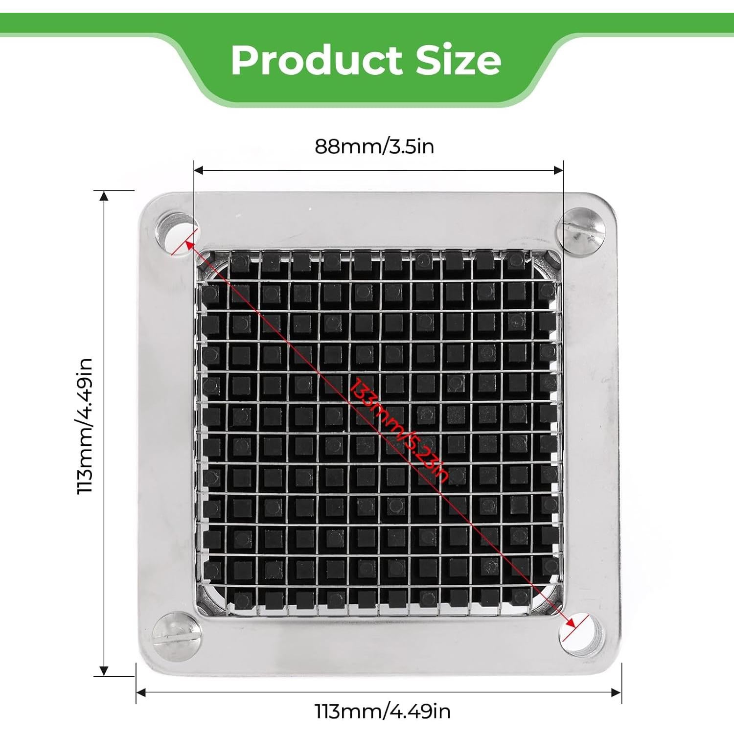 Cuchilla de Repuesto POWLAB para Picadora de Verduras 0.6 cm