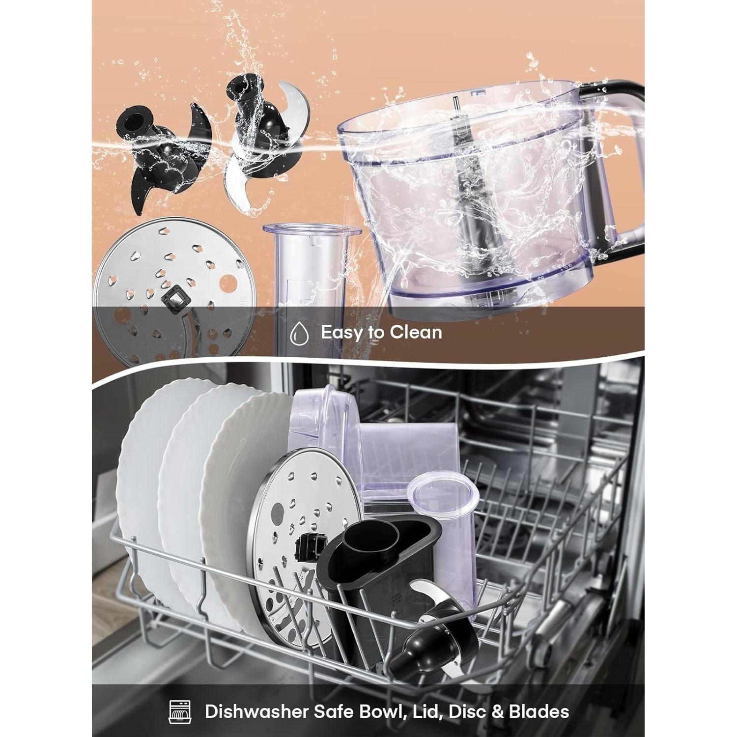 Procesador de Alimentos FOHERE FP9042, 12 Tazas, Multifuncional