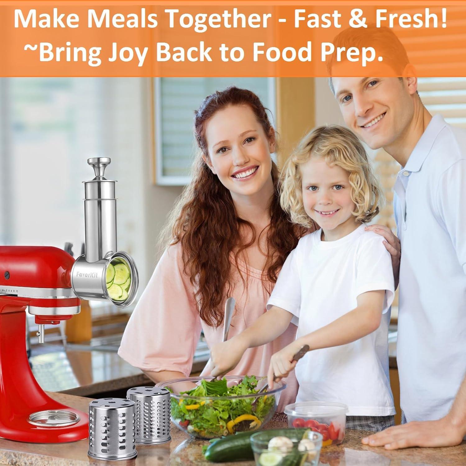 Accesorio de Rallador y Rebanador FavorKit para KitchenAid