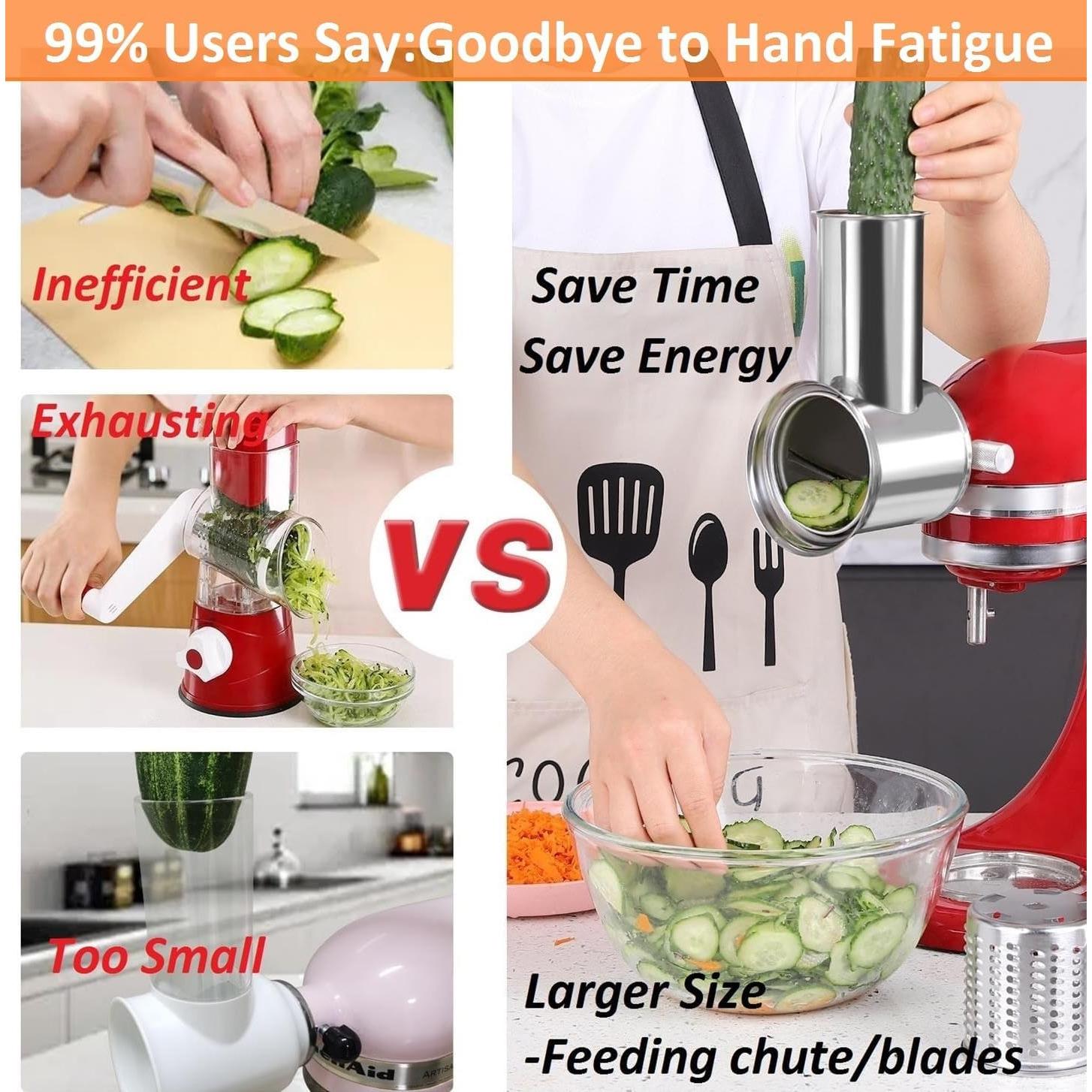 Accesorio de Rallador y Rebanador FavorKit para KitchenAid