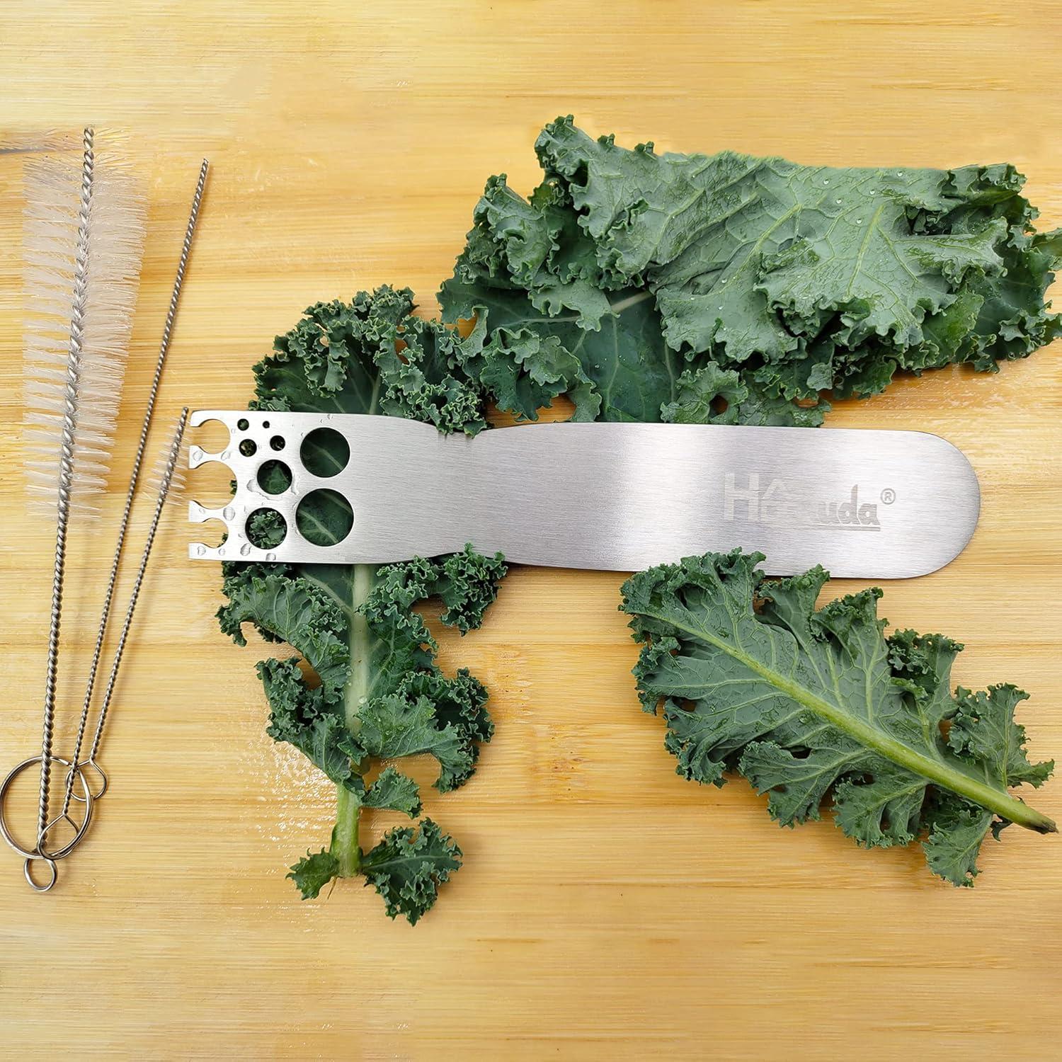 Deshojador de Hierbas Hoomuda de Acero Inoxidable 11 Agujeros