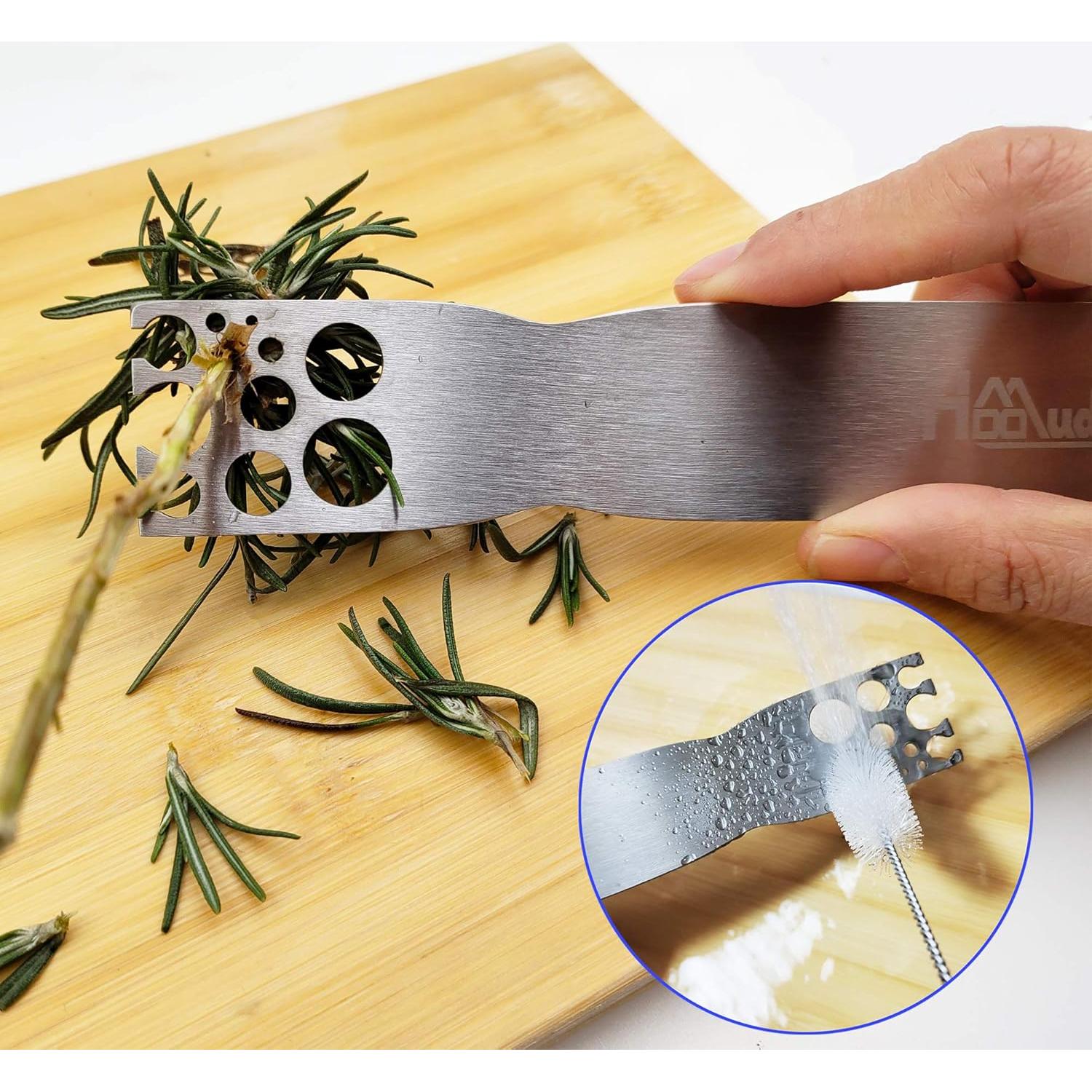 Deshojador de Hierbas Hoomuda de Acero Inoxidable 11 Agujeros