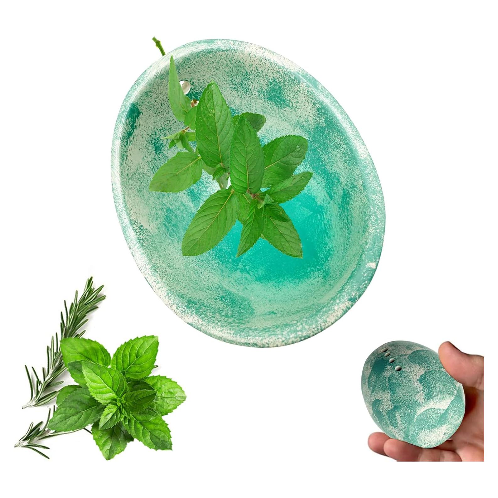 Tazón Deshojador de Hierbas Cerámica EOQIFJM 226g