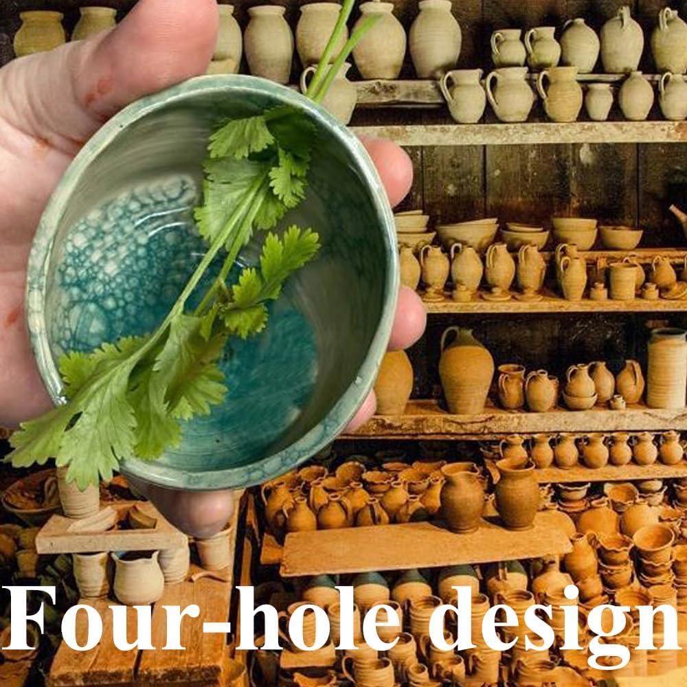 Tazón Deshojador de Hierbas Cerámica EOQIFJM 226g