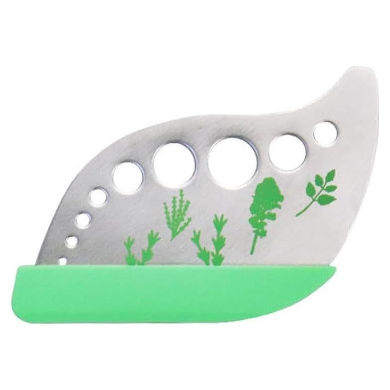 Deshojador de Hierbas EYAKEG de Acero Inoxidable 9 Agujeros