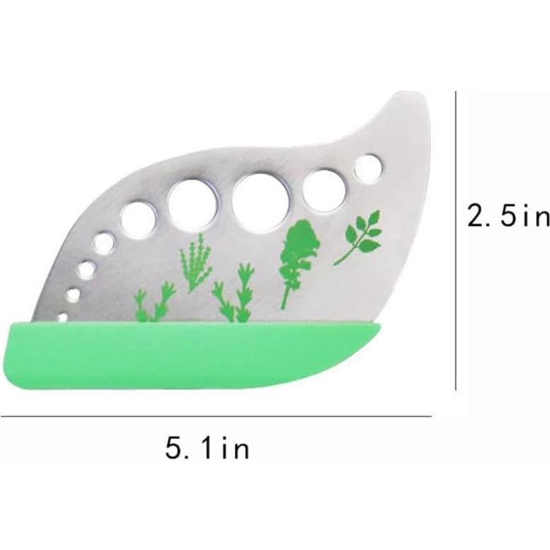 Deshojador de Hierbas EYAKEG de Acero Inoxidable 9 Agujeros